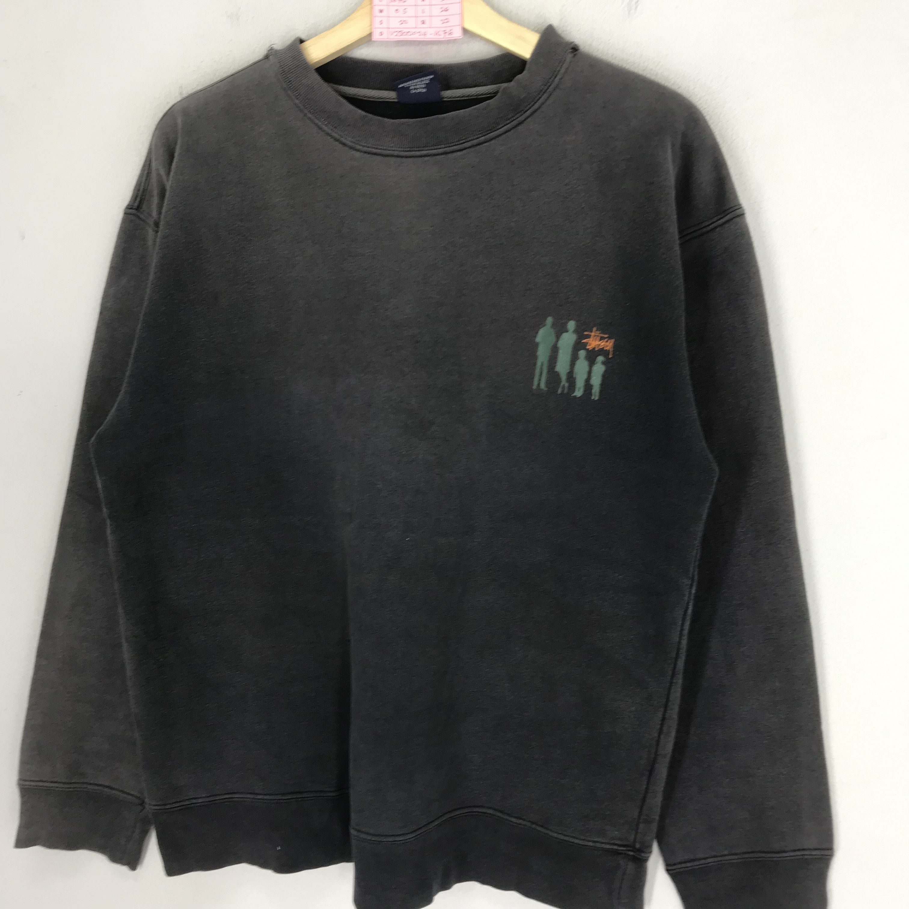 Stussy Vintage 90's Stussy Usa Faded Black Skateboarding Streetwear Size US L / EU 52-54 / 3 - 3 Thumbnail