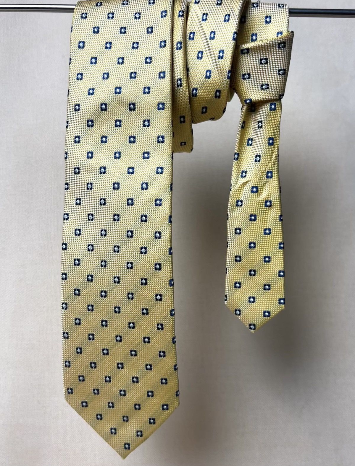 Suitsupply Suitsupply yellow geometric Silk Mens Tie Size ONE SIZE - 1 Thumbnail