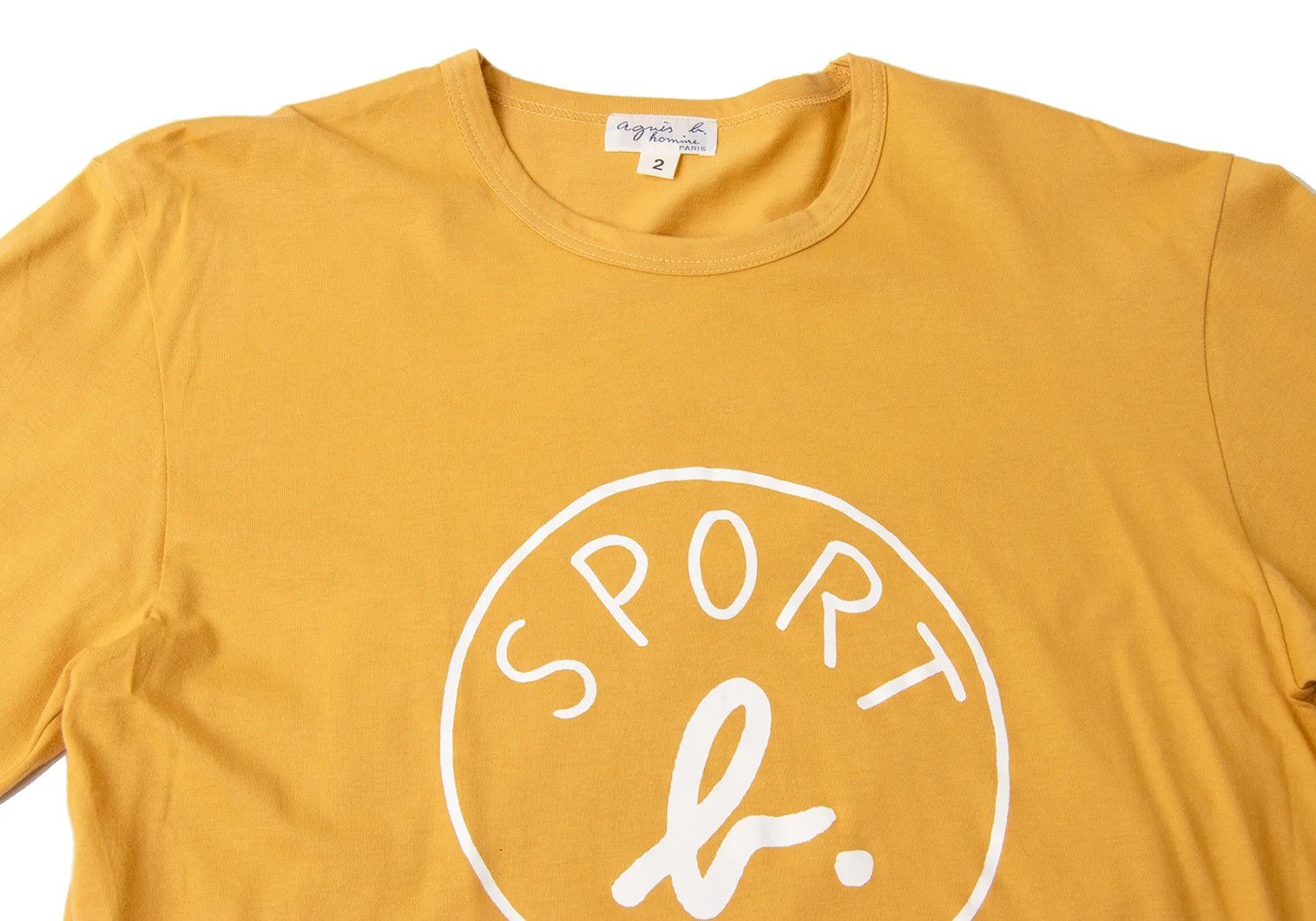 agnes b. Sports Logo Print Long Sleeve T-Shirt in Yellow Size US M / EU 48-50 / 2 - 2 Thumbnail