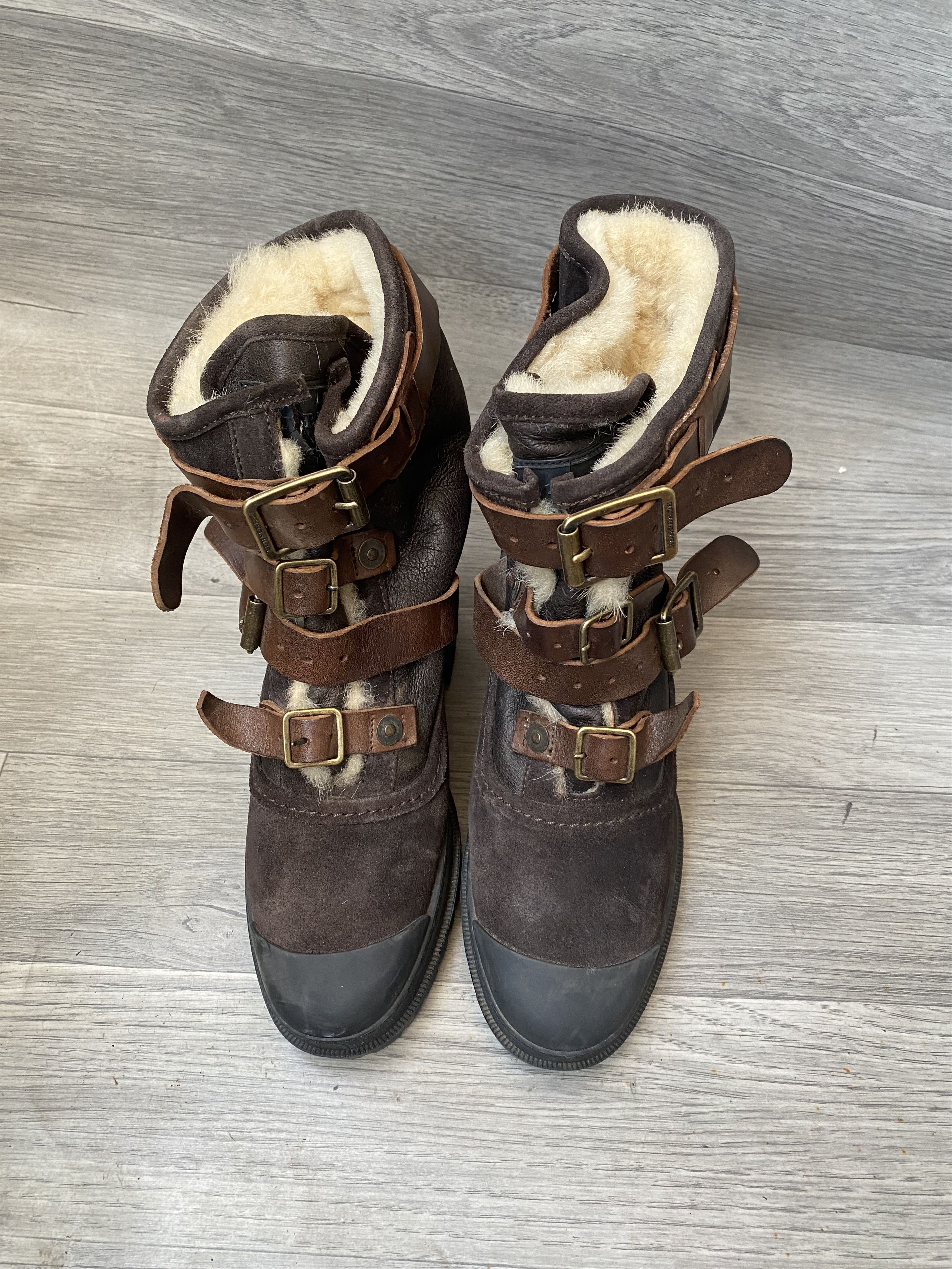 Burberry Burberry aviator duke fur lined suede boots Size US 8 / IT 38 - 3 Thumbnail