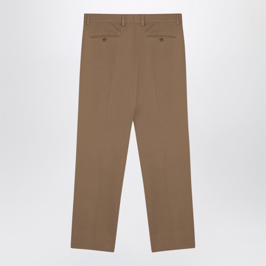 Gucci o1d2blof0525 Cotton Trousers in Beige Size US 34 / EU 50 - 2 Thumbnail