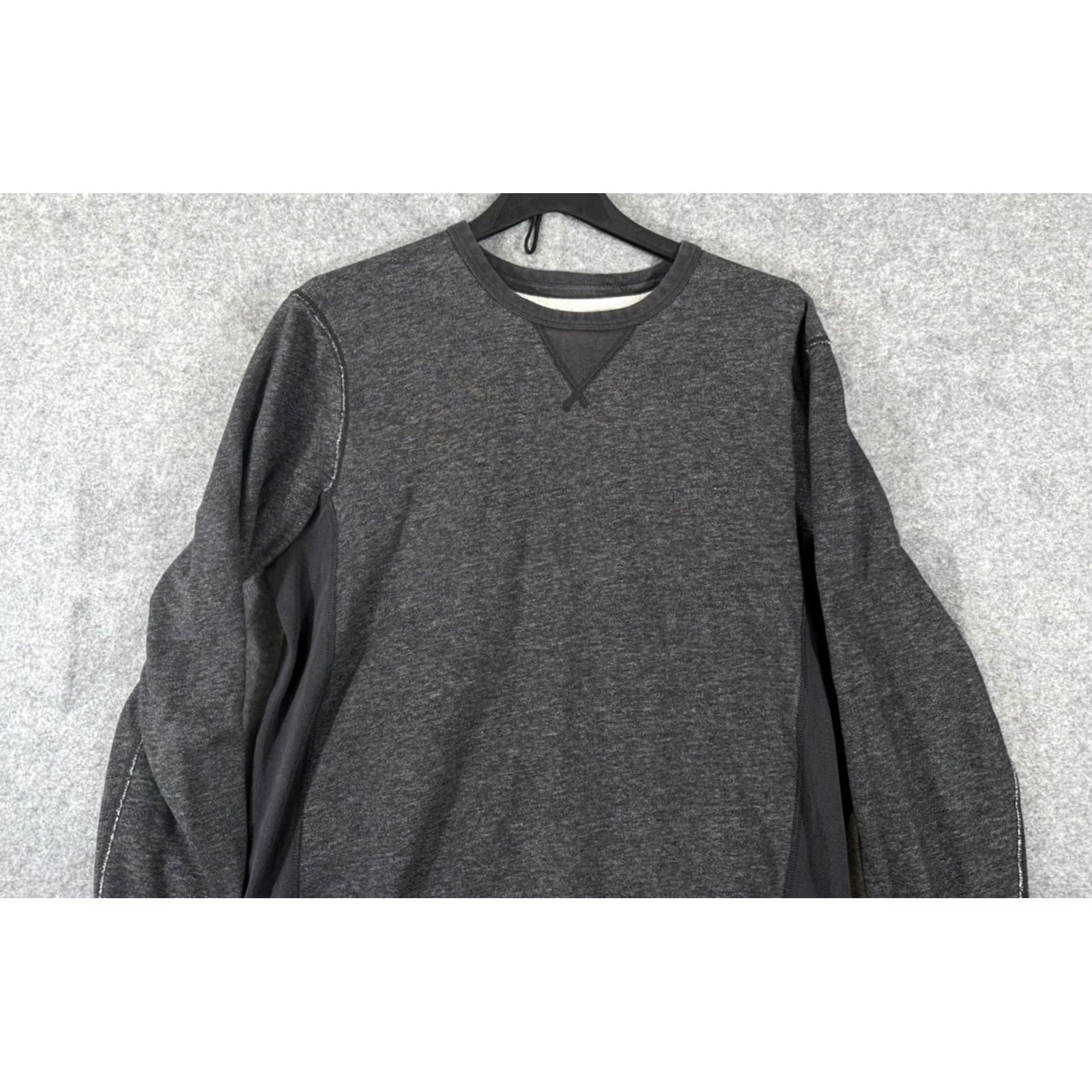 J.Crew J.CREW Sweatshirt Mens M Heather Gray Pullover Crew Neck Fleece Thermal 90s Vintage Regular Clothing Mens Size US M / EU 48-50 / 2 - 2 Thumbnail