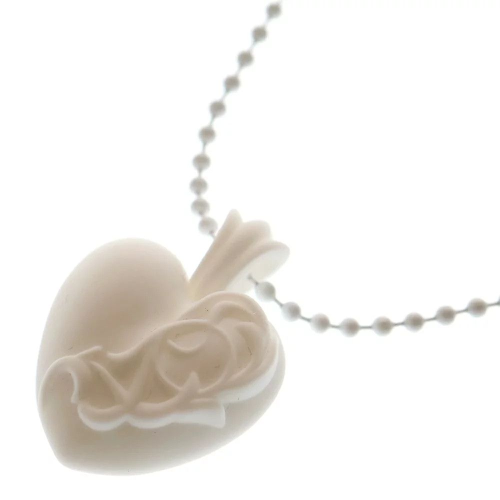 Chrome Hearts Chrome Hearts Rubber Heart Necklace Size ONE SIZE - 1 Thumbnail