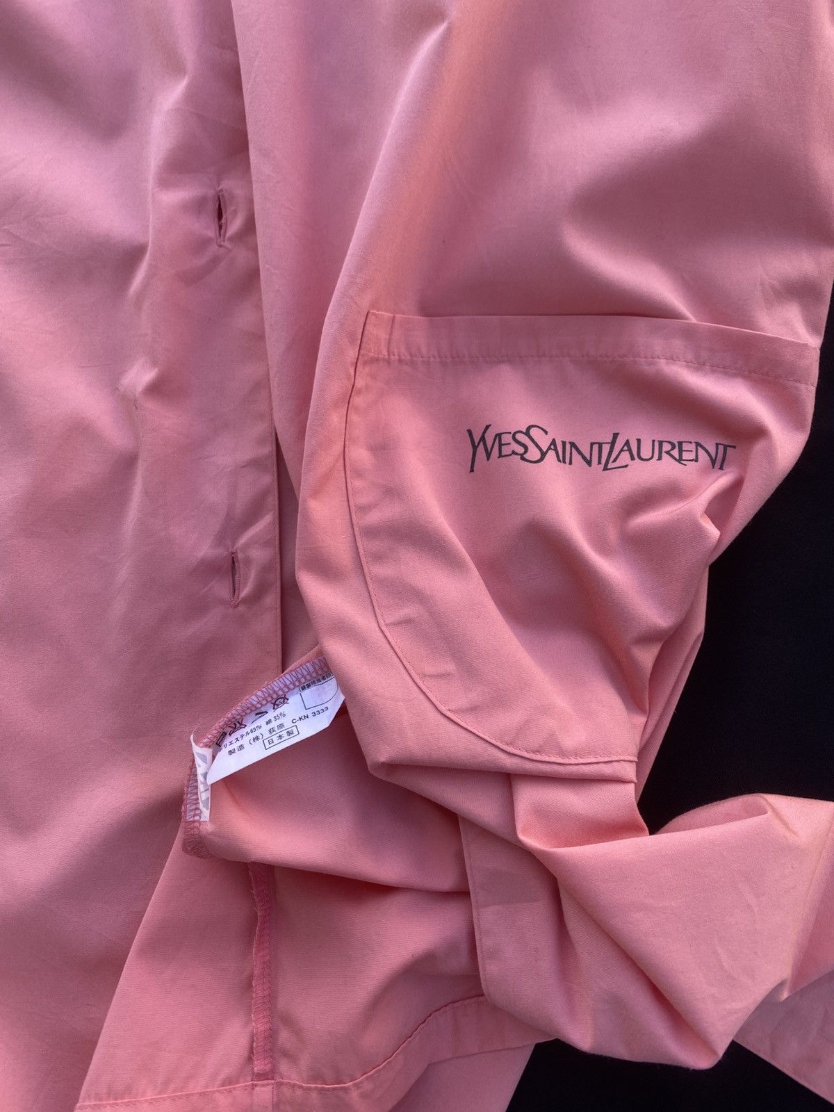 Yves Saint Laurent Rare Yves Saint Laurent Pink Long Shirt Size L / US 10 / IT 46 - 17 Thumbnail