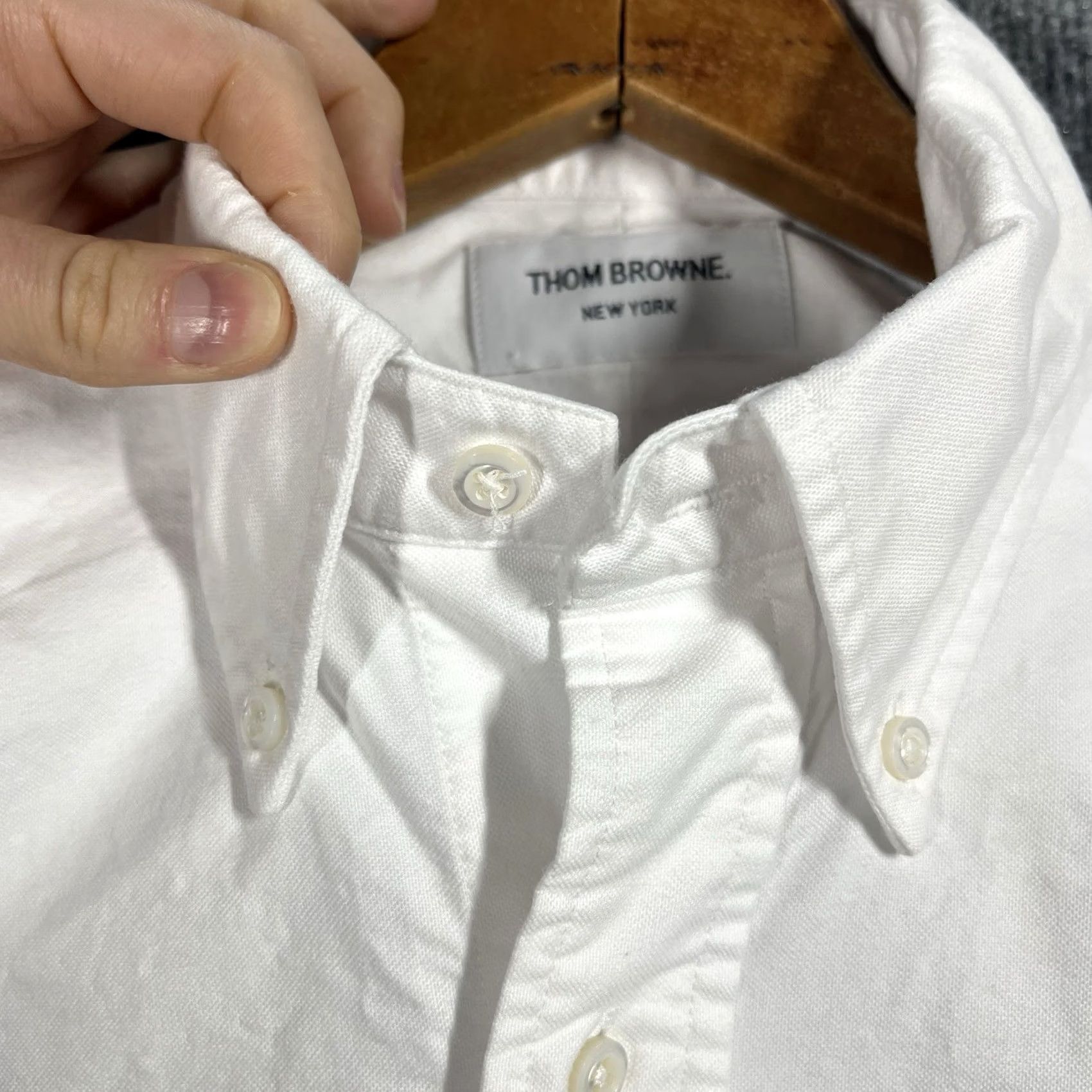 Thom Browne Thom Browne Shirt Mens Size 2 Medium White Short Sleeve Size US M / EU 48-50 / 2 - 4 Thumbnail