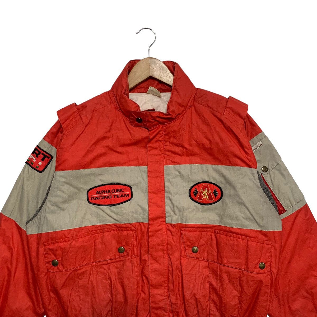 Japanese Brand Vintage Alpha Cubic Racing Team Motorcycle Jacket Size US L / EU 52-54 / 3 - 4 Thumbnail