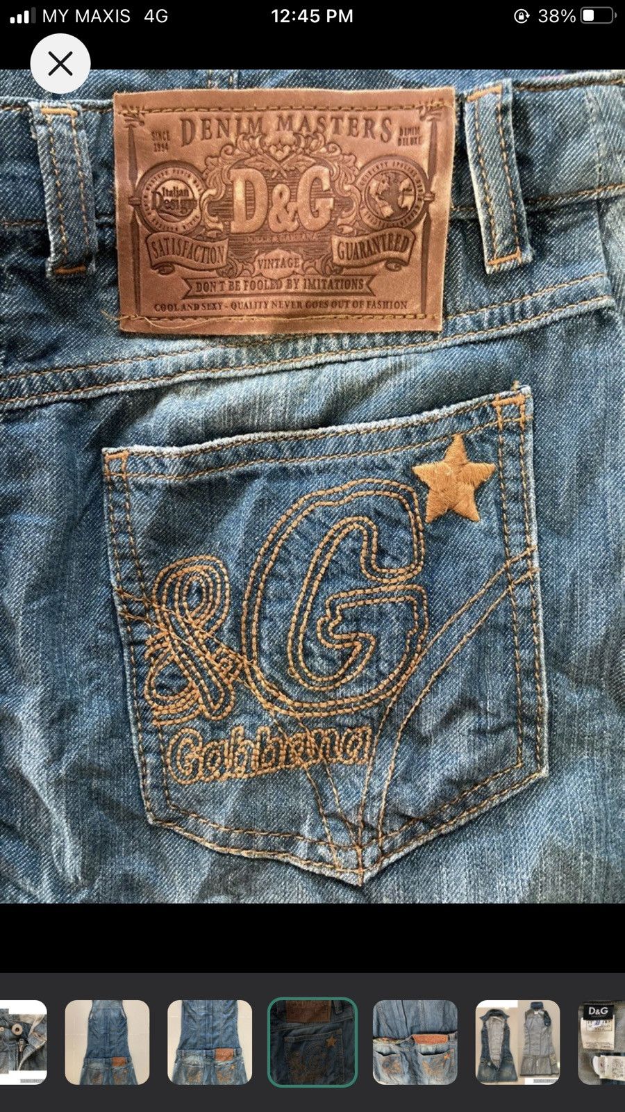 Dolce & Gabbana DOLCE&GABBANA DENIM DRESS Size XXS / US 00 / IT 34 - 5 Thumbnail