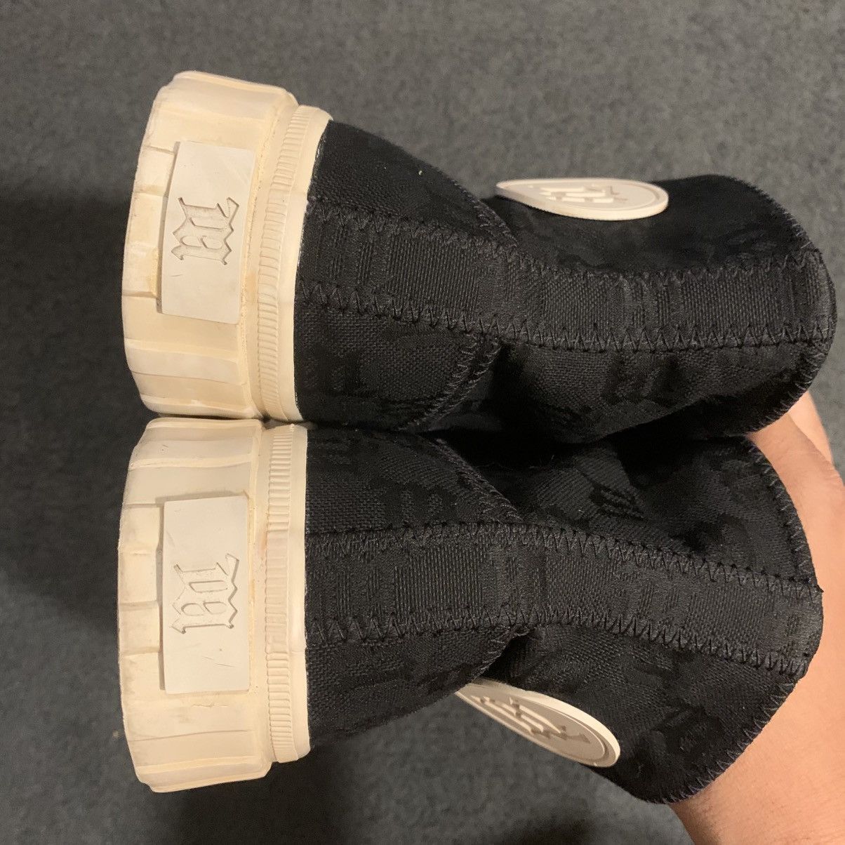 Misbhv MISBHV MONOGRAM ARMY HIGH TOP SNEAKERS Size US 9 / EU 42 - 4 Thumbnail