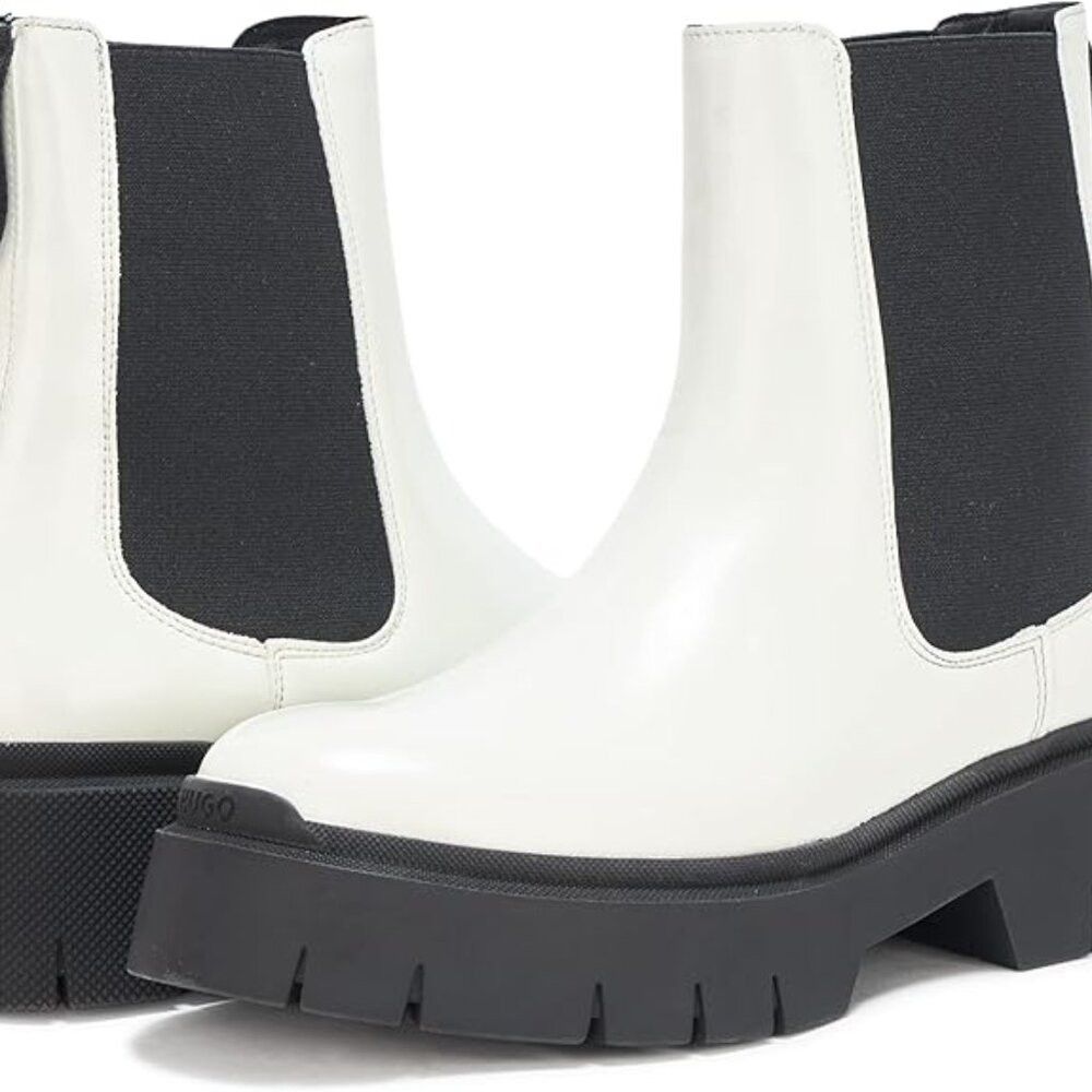 Hugo Boss New HUGO BOSS Kris Chunky Slip On Chelsea Portugal Boots In Size US 8 / IT 38 - 3 Thumbnail