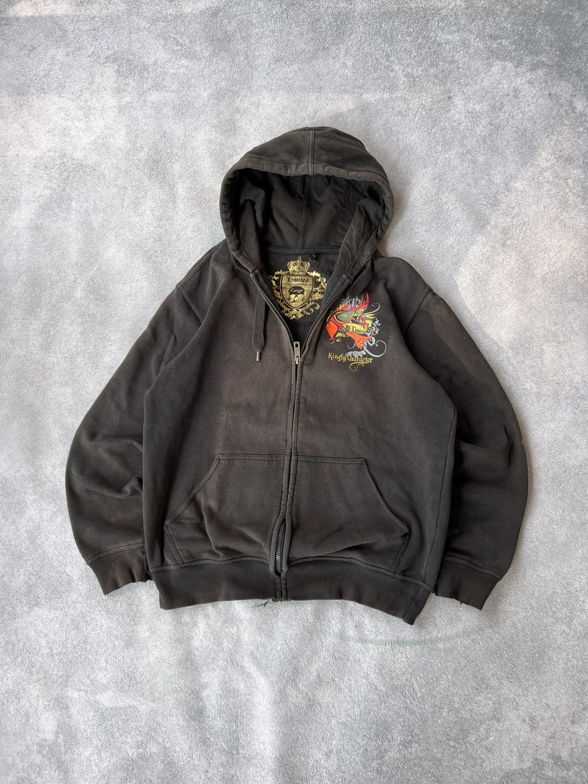 Christian Audigier Rare❤️ & Ed Hardy style Christian Audigier Zip Up Hoodie Y2K Size US M / EU 48-50 / 2 - 6 Thumbnail