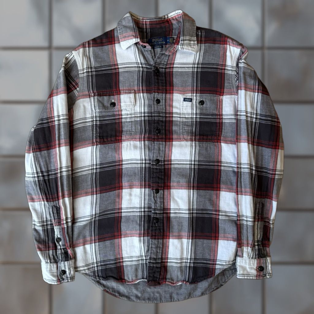 Polo Ralph Lauren Polo Ralph Lauren Flannel Medium Multicolor Plaid Button-Up Shirt - Casual Workwear, 90s, USA, Classic, Western (Mens) Size US M / EU 48-50 / 2 - 1 Thumbnail