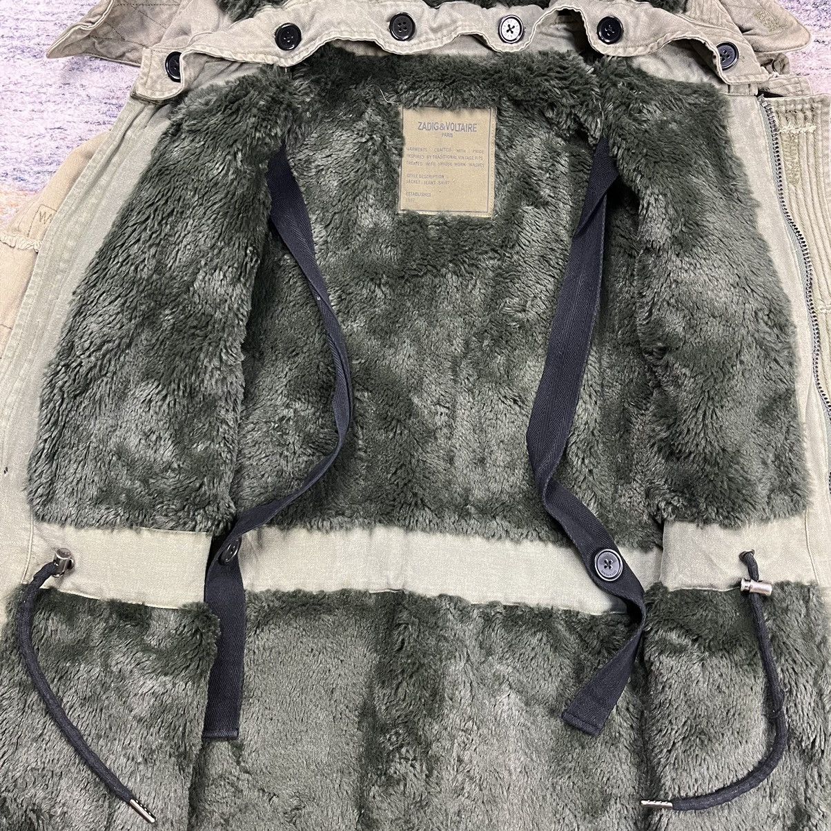 Zadig & Voltaire ZADIG & VOLTAIRE HOODED BRITISH ARMY PATCHWORK PARKA JACKET Size XS / US 0-2 / IT 36-38 - 15 Thumbnail