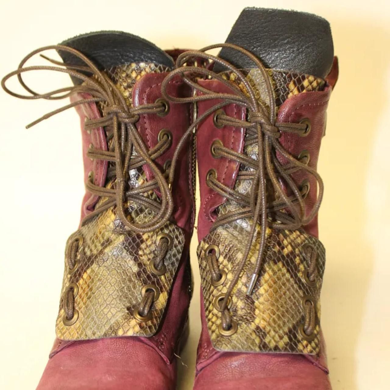 A.S.98 A.S.98 Italy Leather Snake Boots 36 Size US 6 / IT 36 - 3 Thumbnail