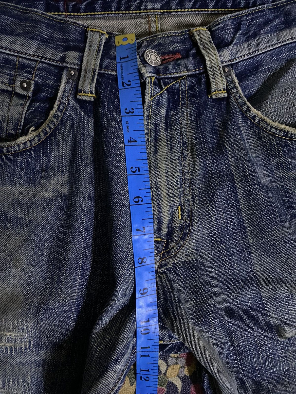Edwin Vintage Edwin Distressed Denim Size US 33 - 18 Thumbnail