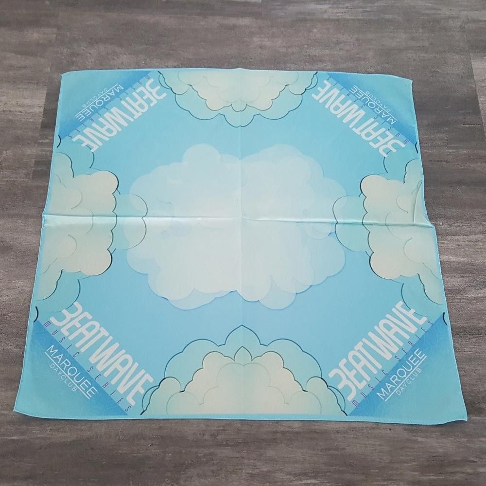 Designer Blue Beatwave Marquee Bandana Size ONE SIZE - 3 Thumbnail