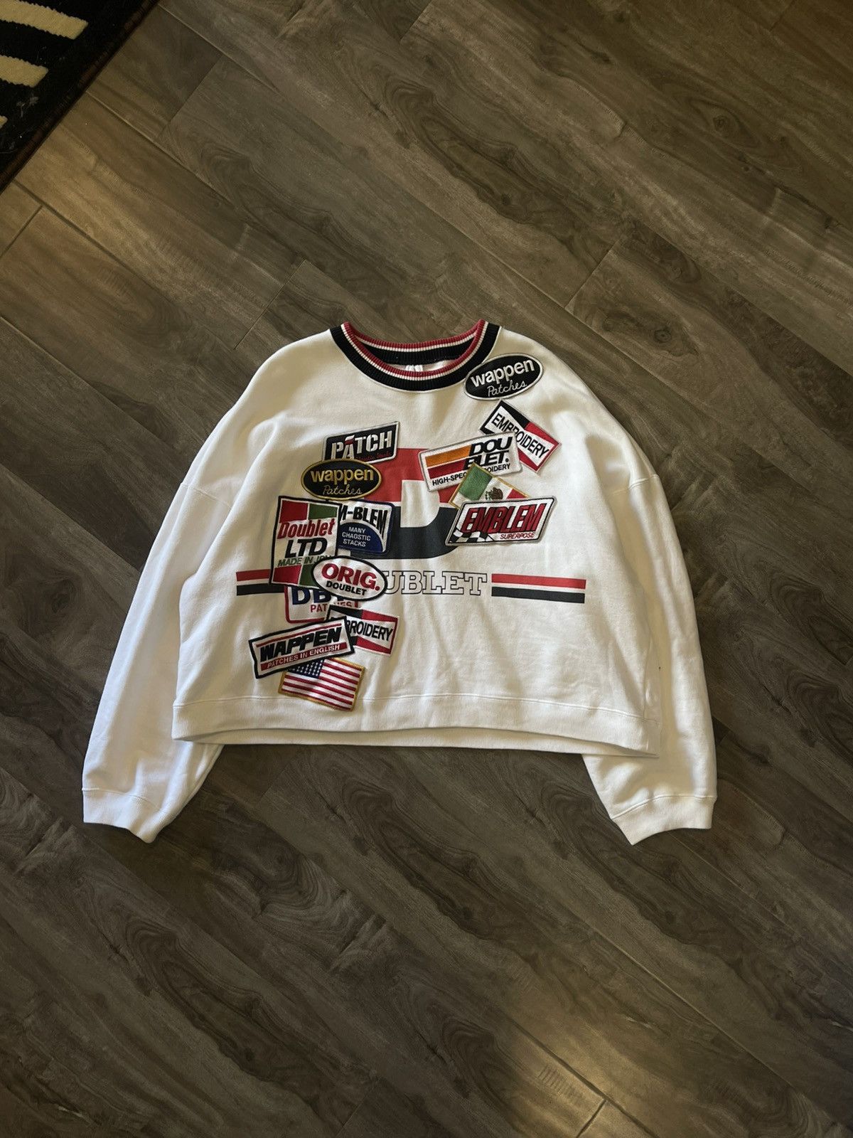 Doublet Doublet SS18 Chaos Patch Hoodie | Grailed