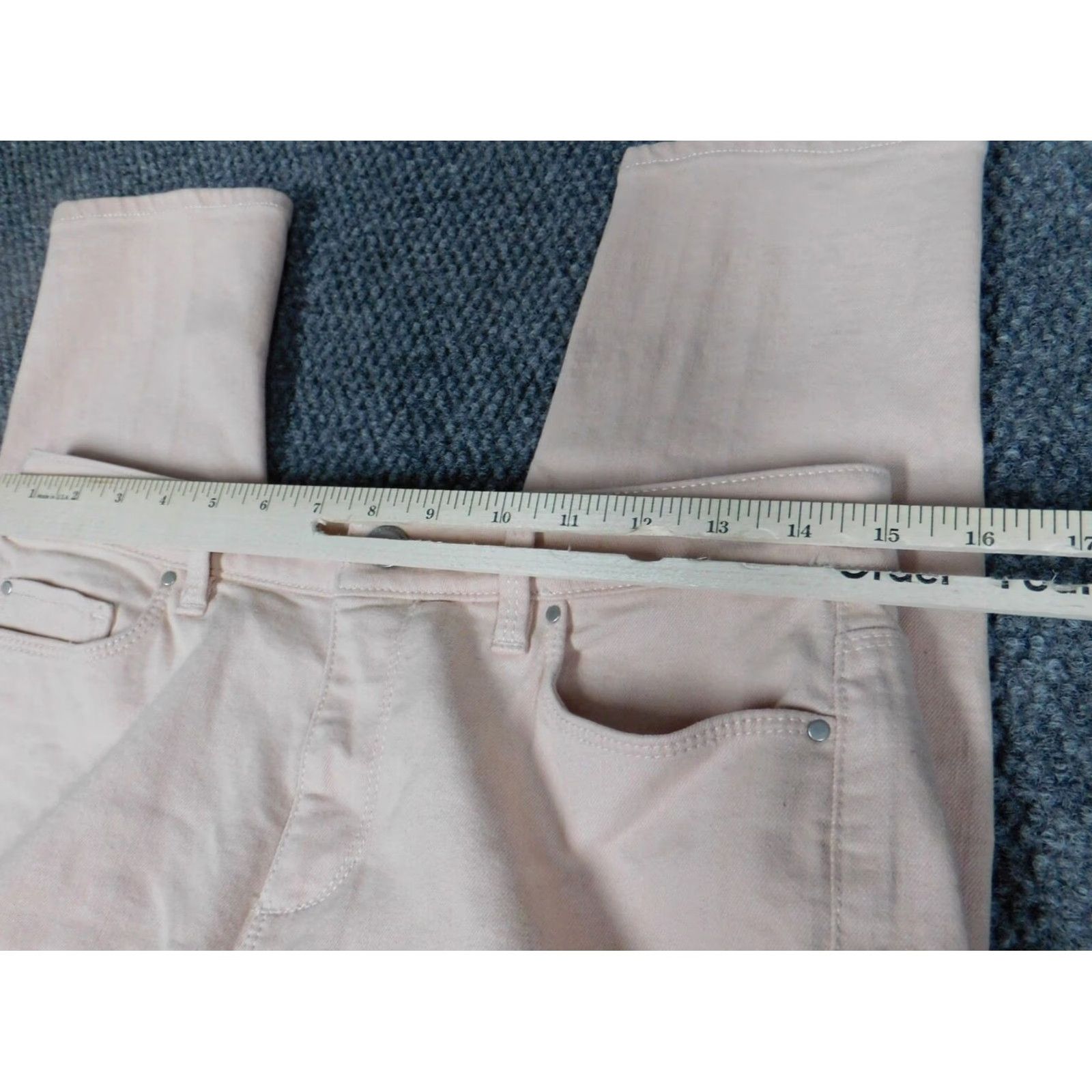 Ann Taylor Ann Taylor Jeans Women 6 Pink Straight Denim Stretch Regular Pockets Zipper 27in Inseam Designer Vintage No Size 28" / US 6 / IT 42 - 4 Thumbnail