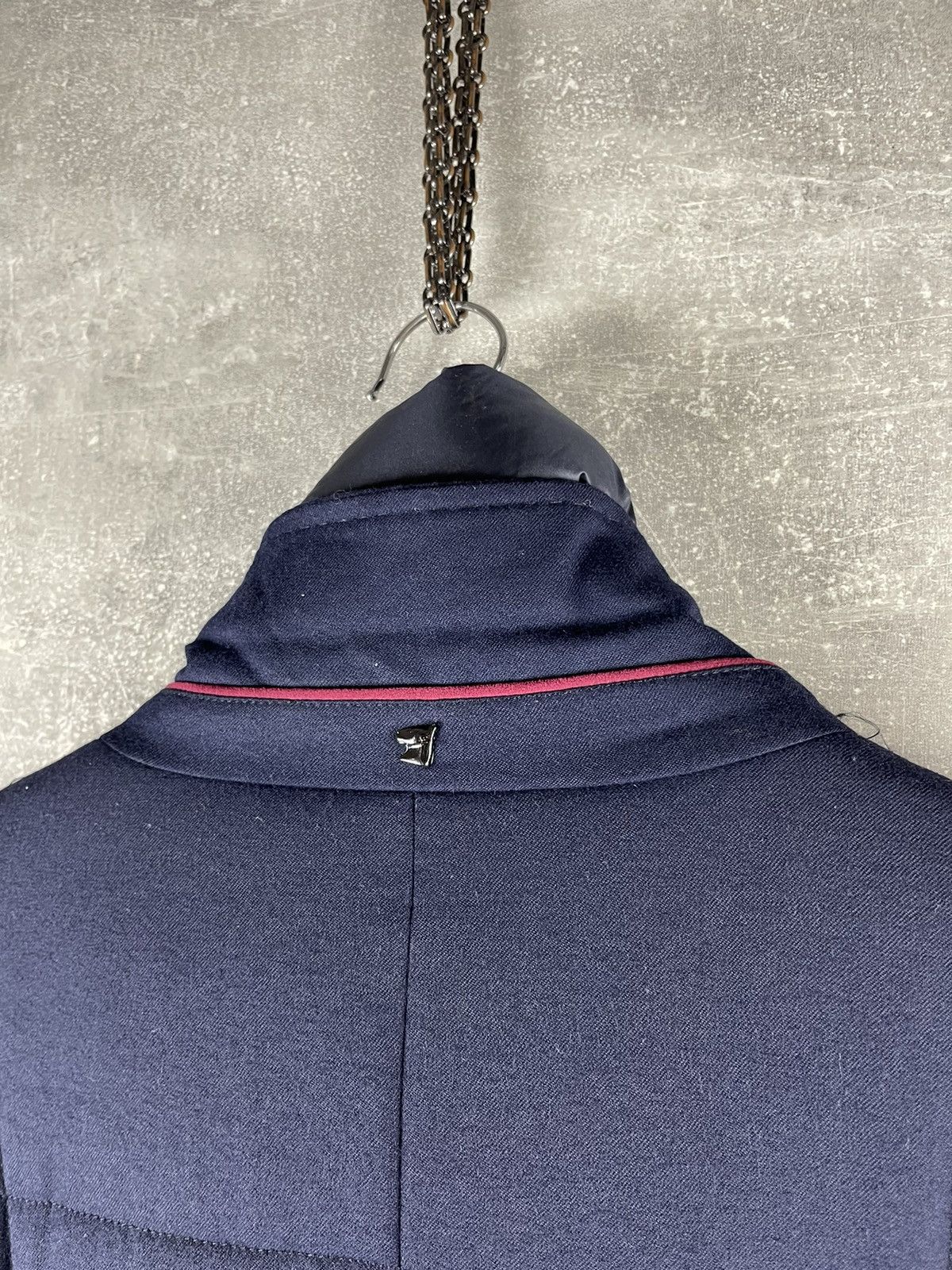 Montecore Montecore Luxury Navy Down Zip Button Quilted Coat Jacket Size US L / EU 52-54 / 3 - 8 Thumbnail