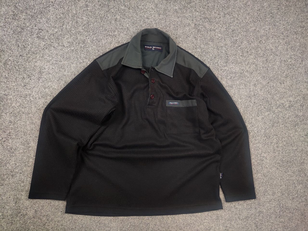 Polo Ralph Lauren Vintage 90's Ralph lauren Polo Sport Long sleeve Polo waffle Size US M / EU 48-50 / 2 - 2 Thumbnail