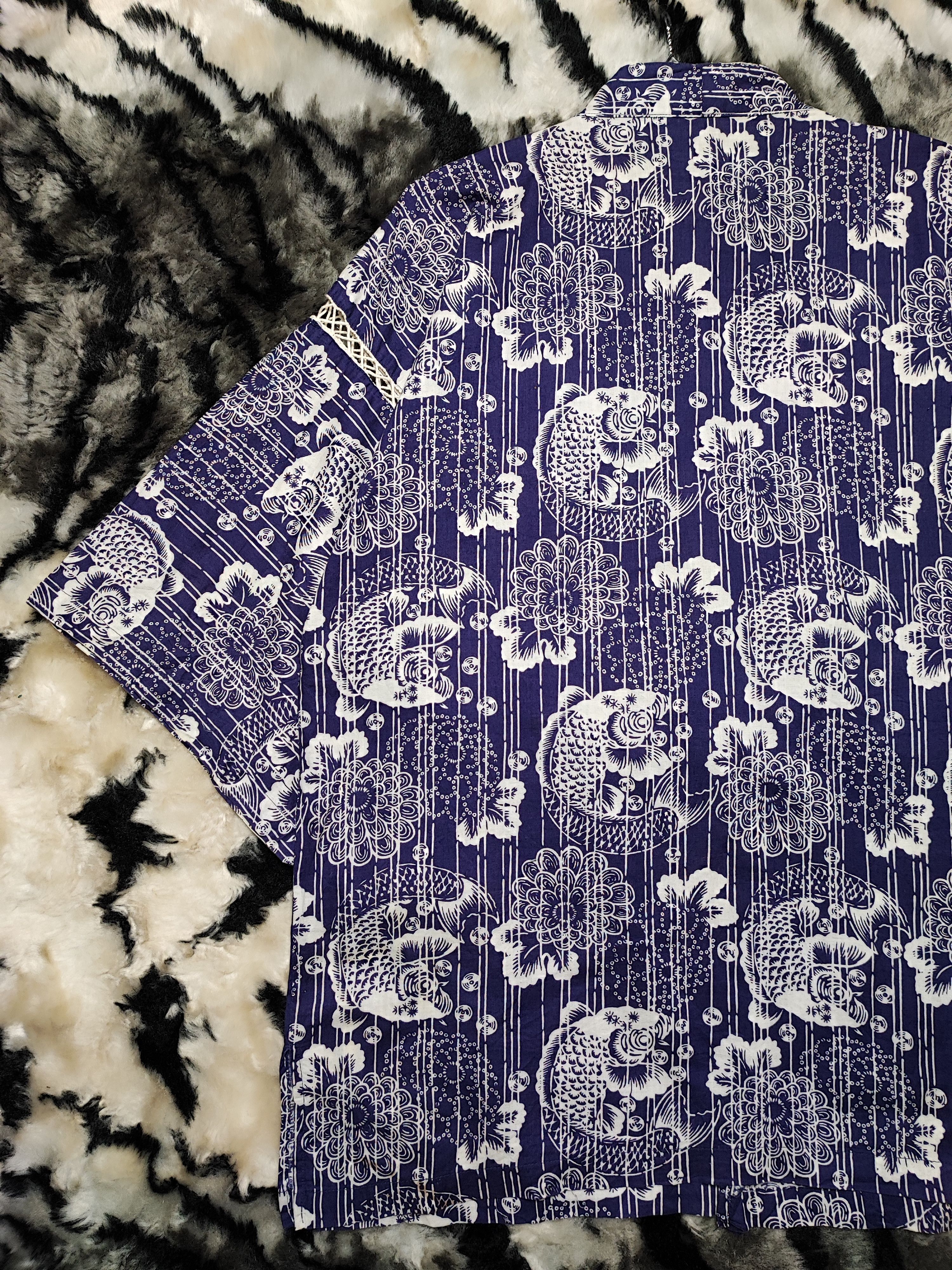 Japanese Brand Kimono Fish Koi Full Print Size M / US 6-8 / IT 42-44 - 11 Thumbnail