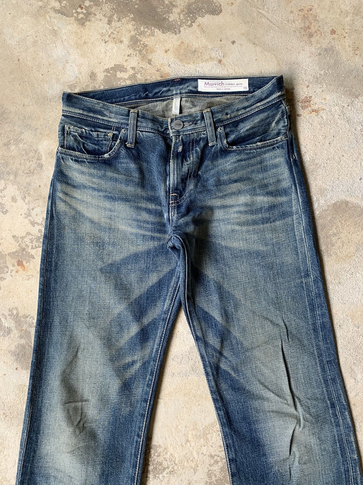 Japanese Brand Munich Hidden Gem Selvedge Distressed Denim Size US 30 / EU 46 - 9 Thumbnail