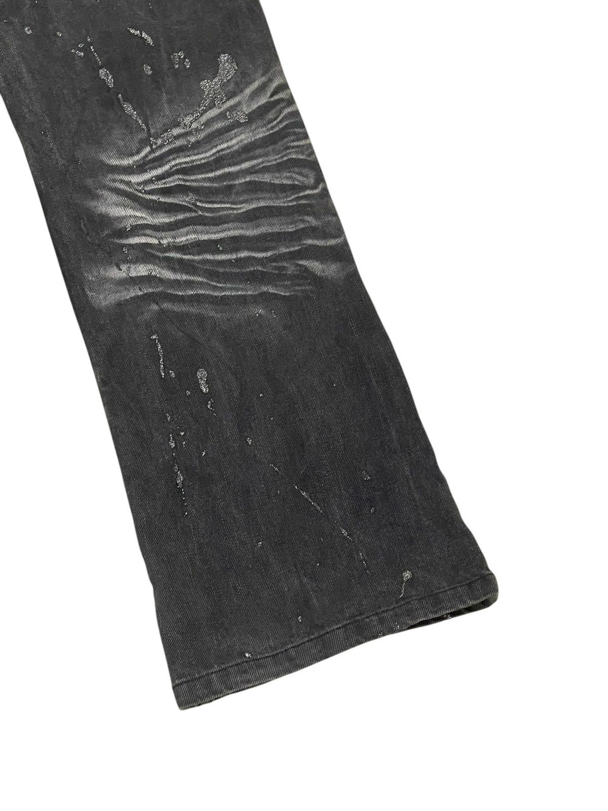Japanese Brand Flare Jeans KUI Faded Distress Skull Boot Cut 1🟦2 Size US 31 - 4 Thumbnail