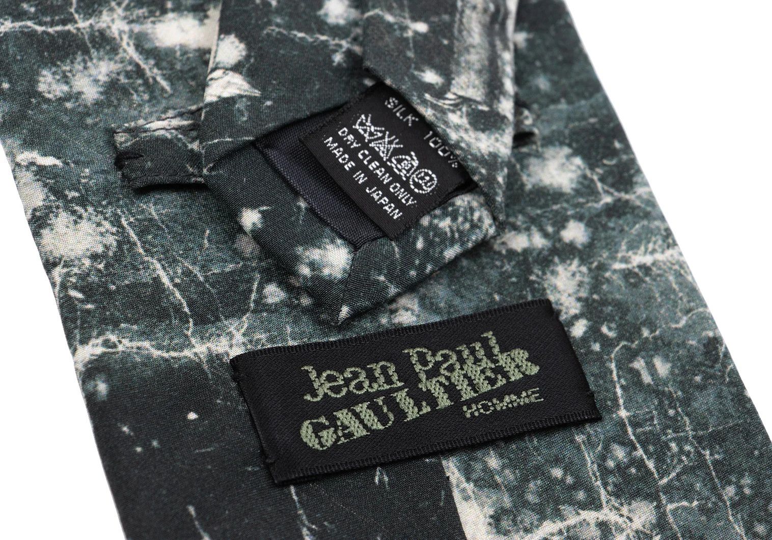 Jean Paul Gaultier Graphic Print Tie in Black and Pink Size ONE SIZE - 6 Thumbnail