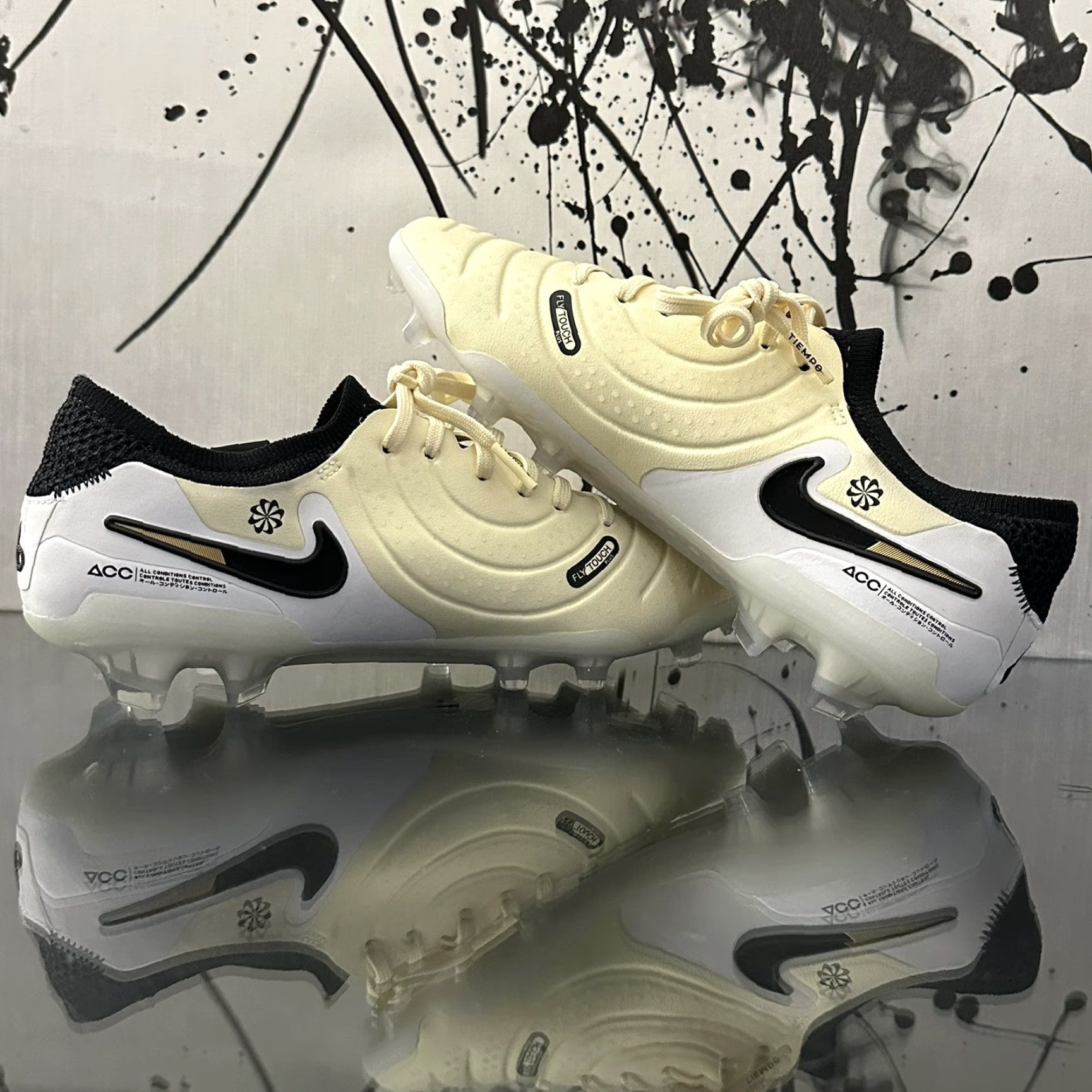 Nike Nike Tiempo Legend 10 Elite FG Soccer Cleats Mens 5 Womens 6.5 Black DV4328-700 Nike Tiempo Legend 10 Elite FG Cleats Mens Womens 5 6.5 Black Size US 5 / IT 35 - 5 Thumbnail