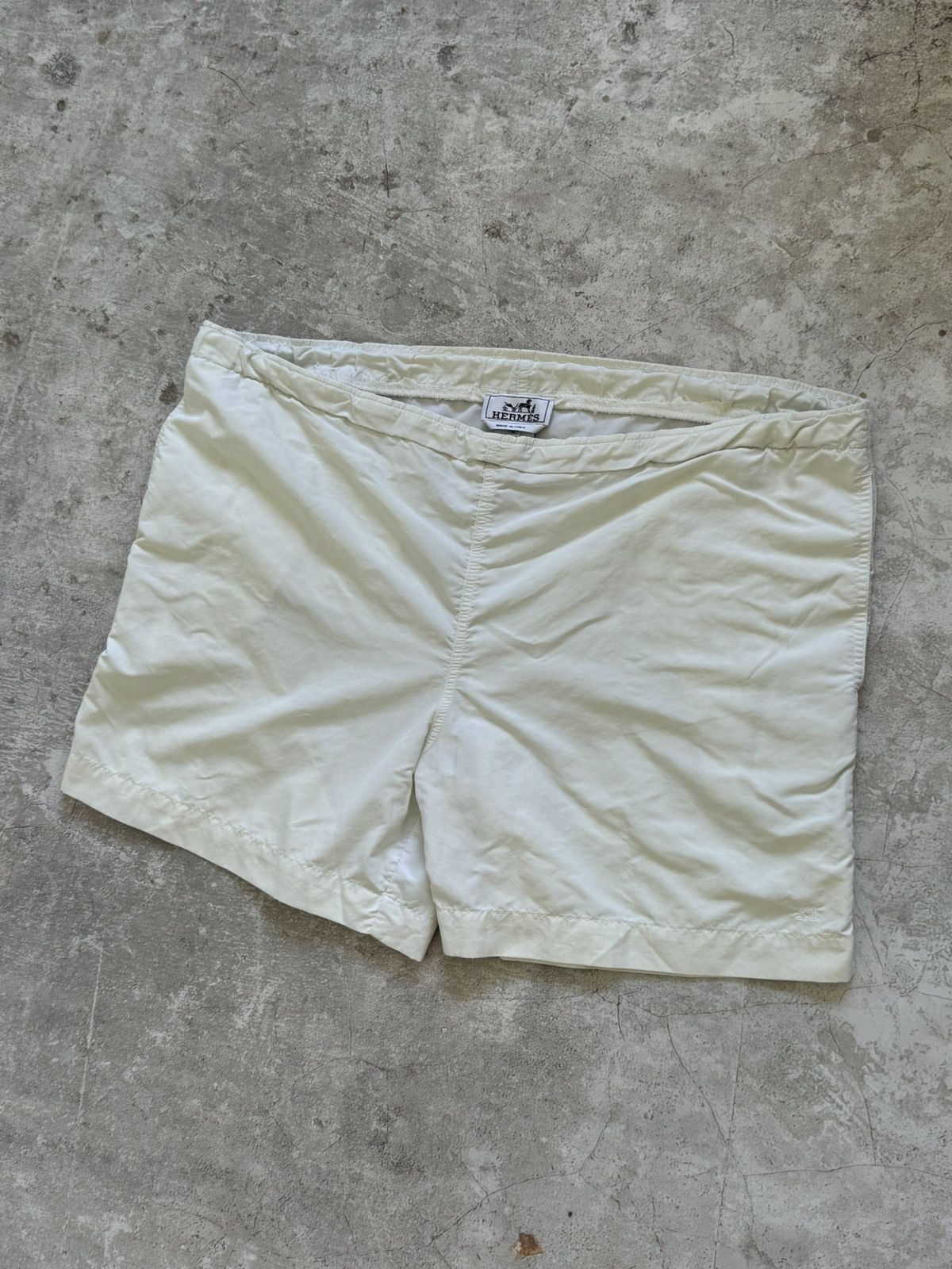 Hermes Hermes cream white swimwear shorts Size US 36 / EU 52 - 2 Thumbnail