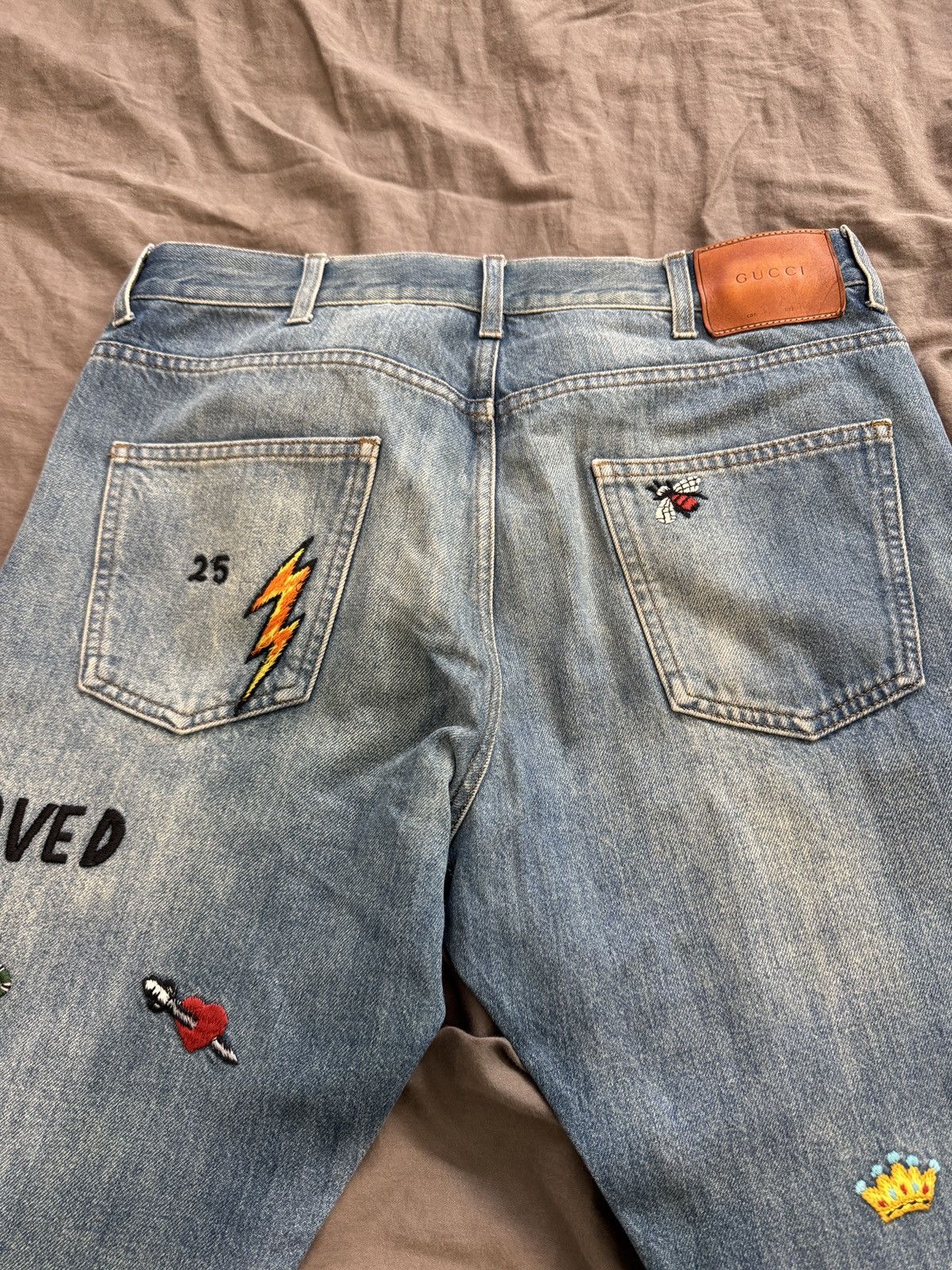 Gucci GUCCI Symbol Denim Jeans Men's Lot 53 Size US 34 / EU 50 - 10 Thumbnail