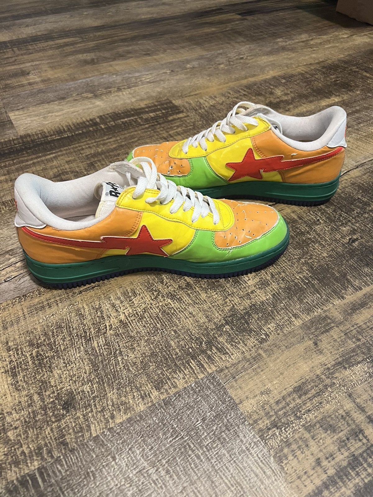 Bape × Nigo Multi-Color Bapesta Shoes Size US 11 / EU 44 - 4 Thumbnail