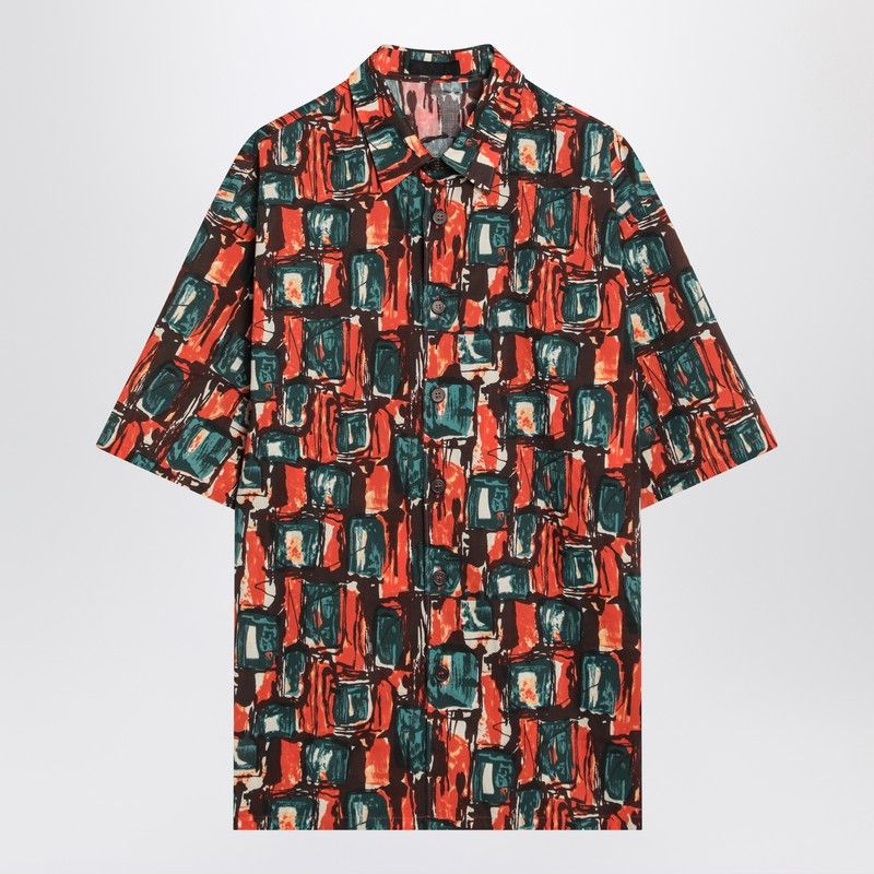 Prada Prada Multicoloured Cotton Print Shirt Size US S / EU 44-46 / 1 - 1 Thumbnail