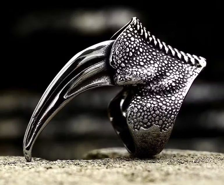 Jewelry × Vintage Eagle Claw Stainless Steel Ring Size ONE SIZE - 4 Thumbnail