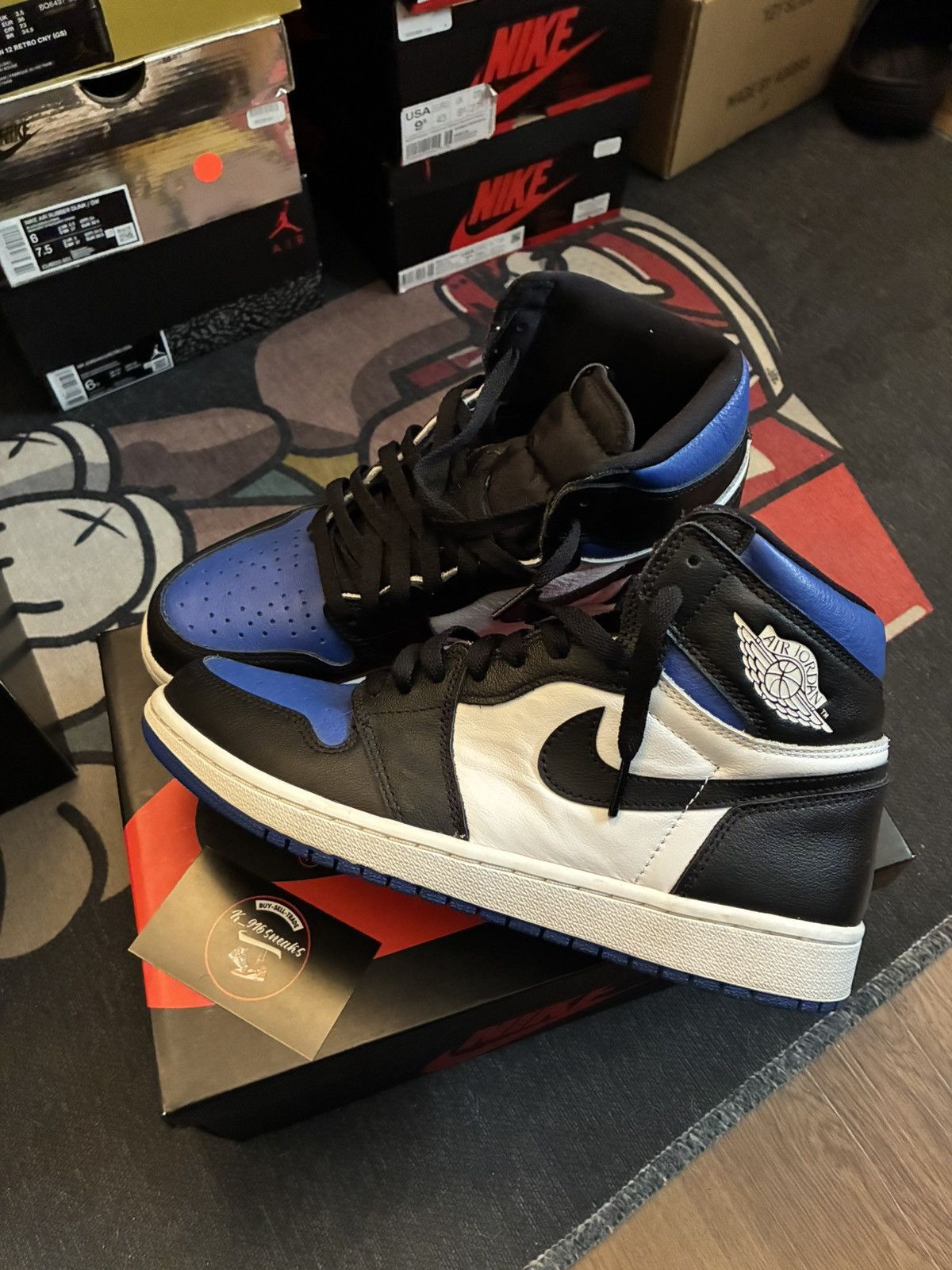 Jordan Brand Jordan 1 royal toe Size US 9.5 / EU 42-43 - 1 Thumbnail