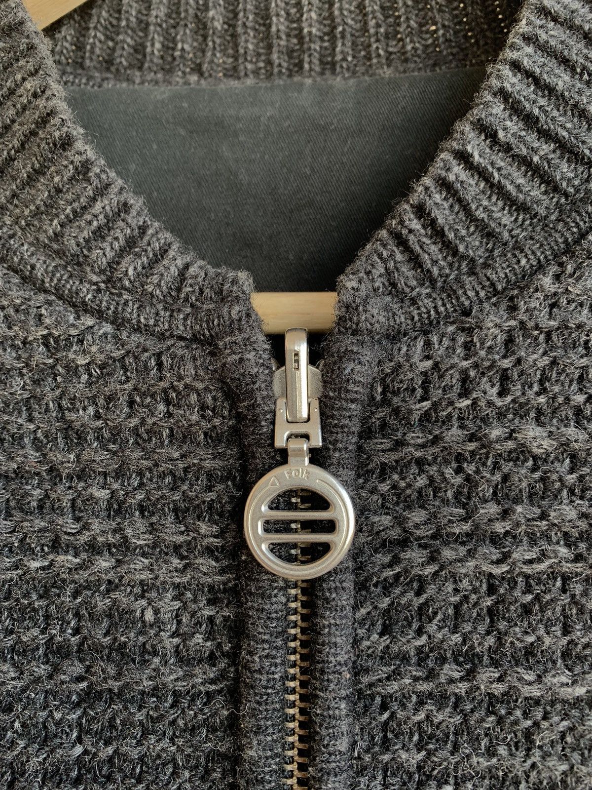 Folk Folk Wool Nylon Rib Knit Reversible Zip Jacket Size 3 Size US M / EU 48-50 / 2 - 10 Thumbnail