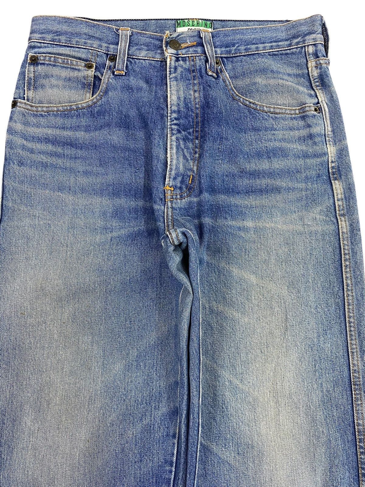 Moschino Mochino Mud Wash Whiskered Straight Leg Style Jeans Size US 30 / EU 46 - 2 Thumbnail