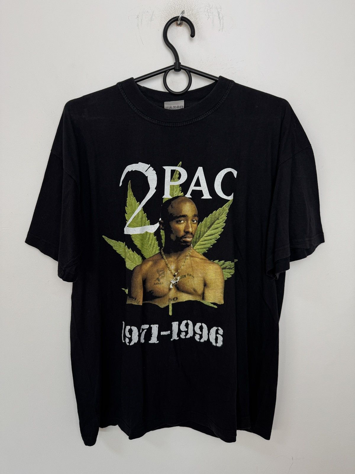 Band Tees × Rap Tees × Vintage Vintage 90's 2Pac Tupac Rap Tee Over Print T-Shirt Size US M / EU 48-50 / 2 - 1 Thumbnail