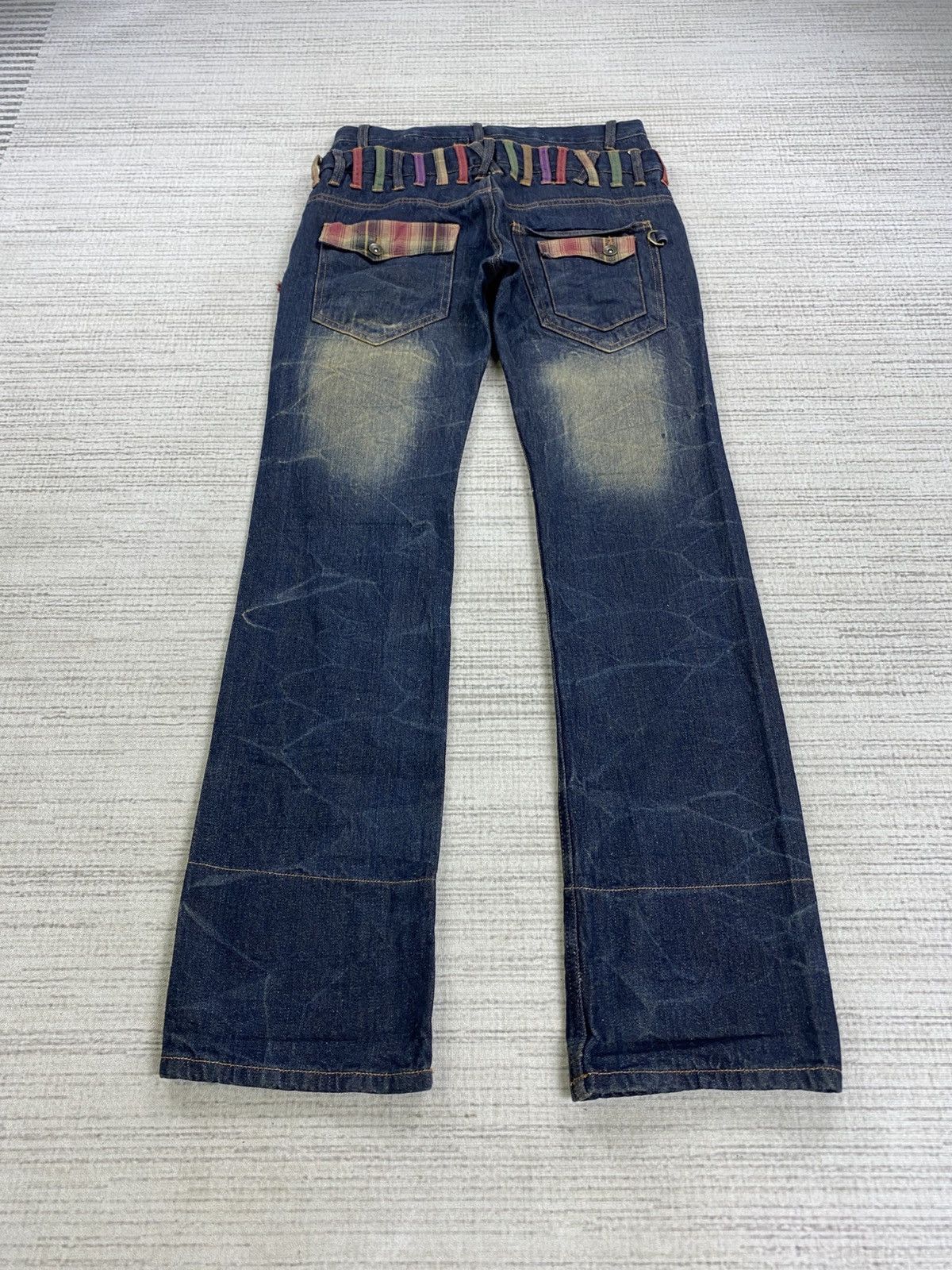 Hysteric Glamour Vintage Double Focus Double Waist Mud Wash Punk Denim Pants Size US 30 / EU 46 - 3 Thumbnail