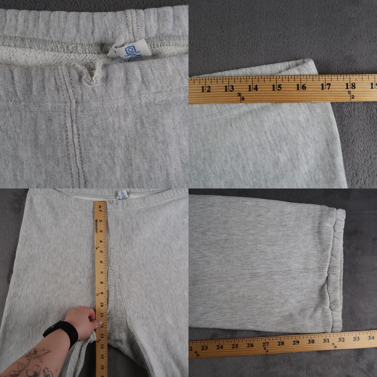 Champion Vintage 80s Champion Reverse Weave Sweatpants Men XL Grey Made In USA Cotton Blend Size US 36 / EU 52 - 8 Thumbnail