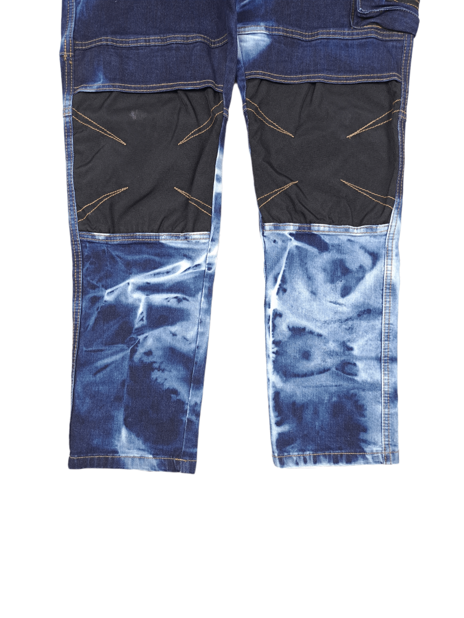 Japanese Brand 💎 Crazy Vintage 32/30 Y2K Bleached Blue Carpenter Jeans Size US 32 / EU 48 - 6 Thumbnail