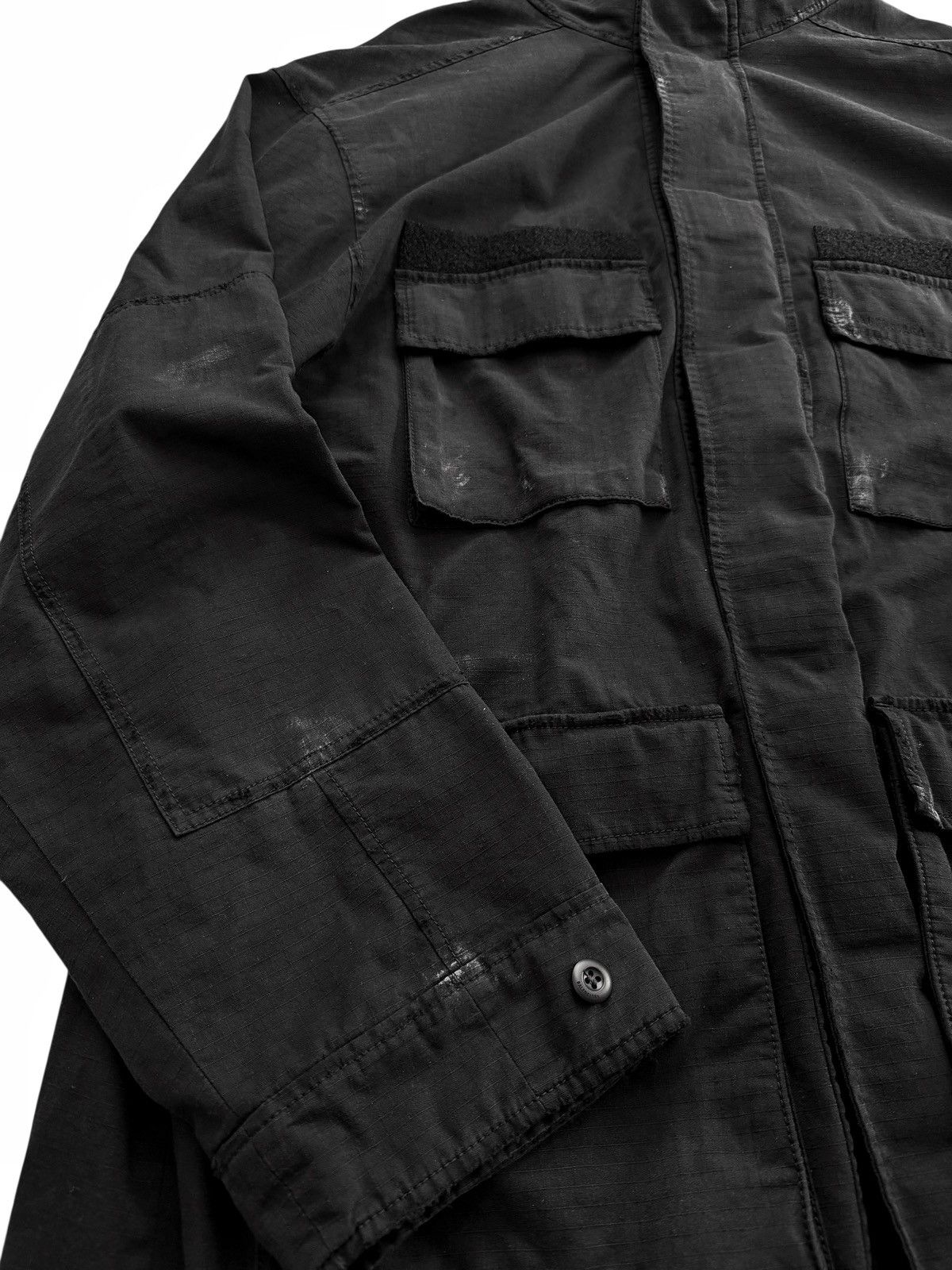 Balenciaga $4,690 Mud Show Double Sided Front Zip Military Parka Size US XXL / EU 58 / 5 - 8 Thumbnail