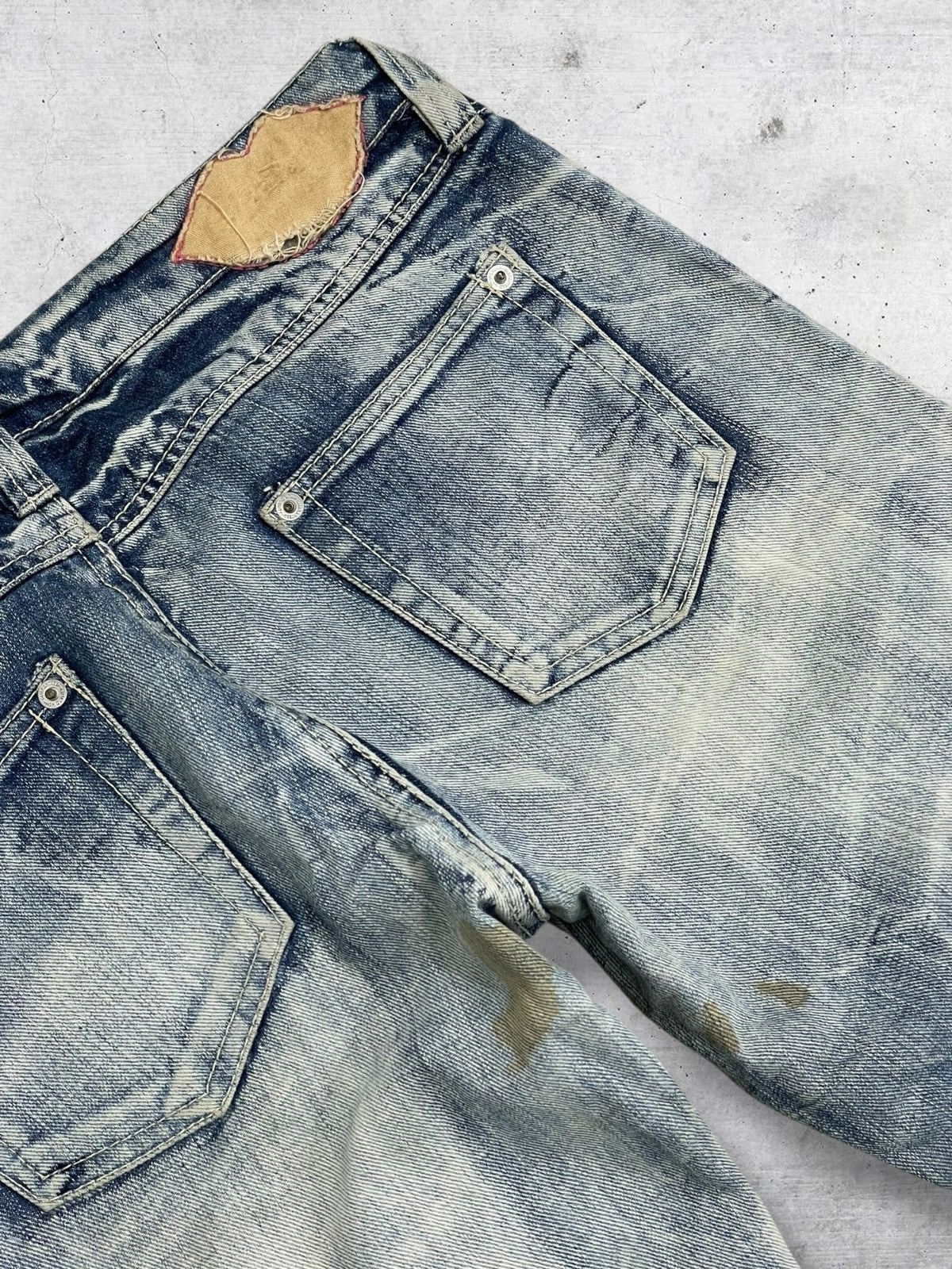 Hysteric Glamour VINTAGE JAPAN SKULL RIPPED DISTRESS PUNK CHUXXX 90S DENIM Size US 28 / EU 44 - 13 Thumbnail