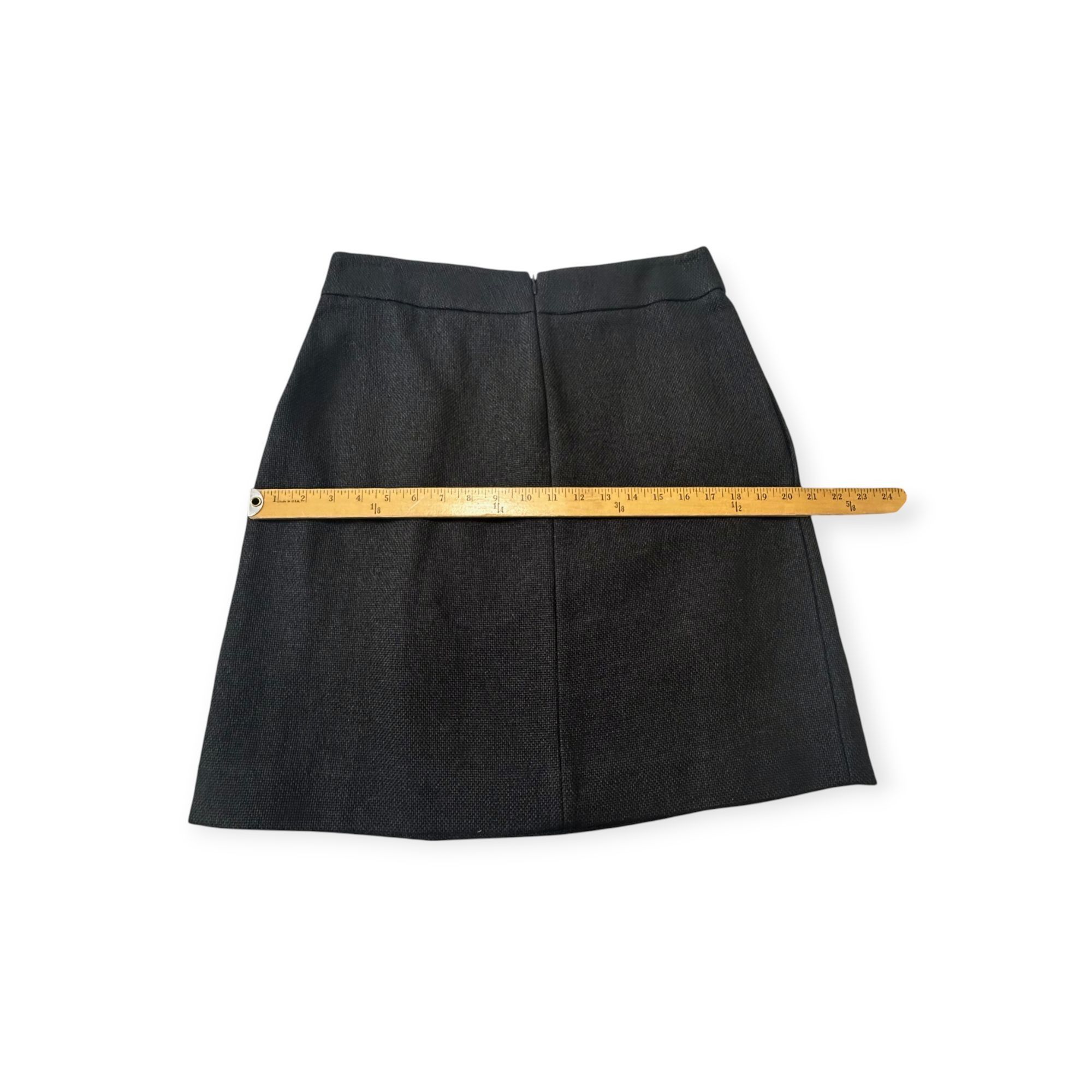 Marni Vintage Marni Textured Mini Skirt – Black/Navy, Made in Ital Size 30" / US 8 / IT 44 - 13 Thumbnail