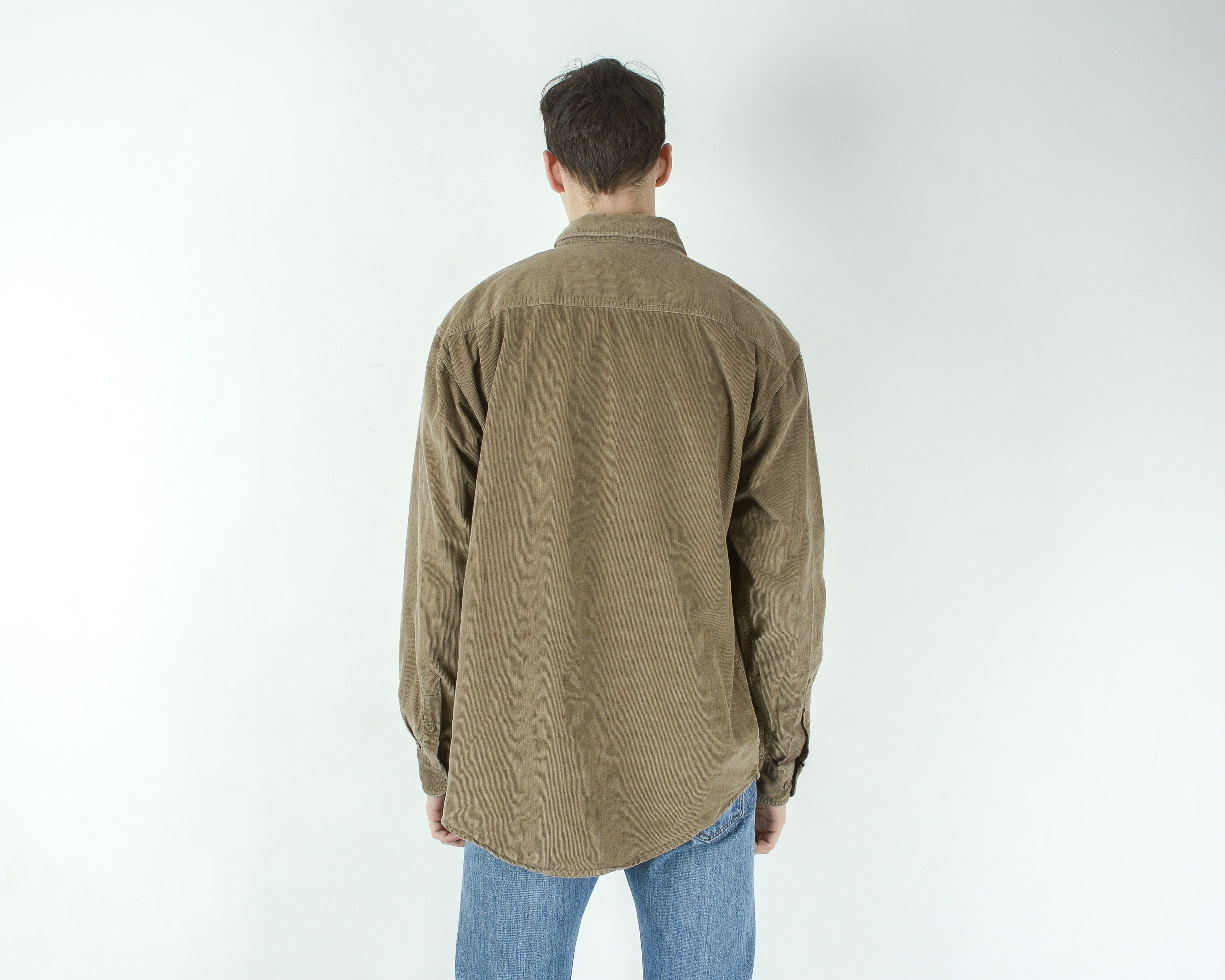 Designer × Other × Vintage CAMARGUE Men Shirt Soft Corduroy Cords Button Retro Casual Size US XXL / EU 58 / 5 - 4 Thumbnail