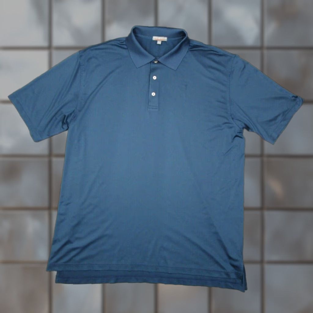 Peter Millar Peter Millar Summer Comfort Polo Shirt Mens XL Blue Short Sleeve Performance Golf Shirt Size US XL / EU 56 / 4 - 1 Thumbnail