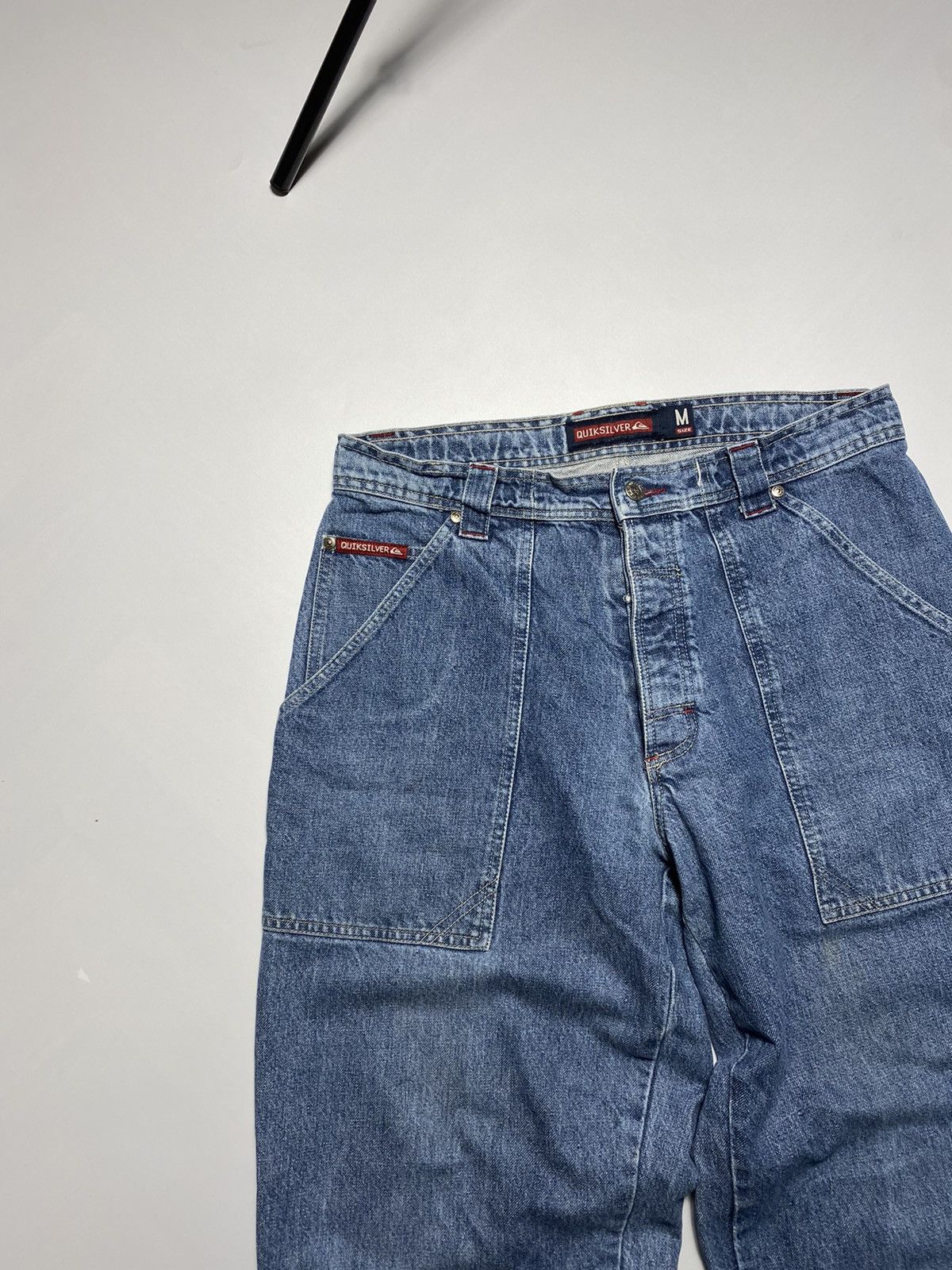 JNCO × Quiksilver × Vintage Vintage Quicksilver baggy rap oversized prison denim jeans Size US 31 - 8 Thumbnail
