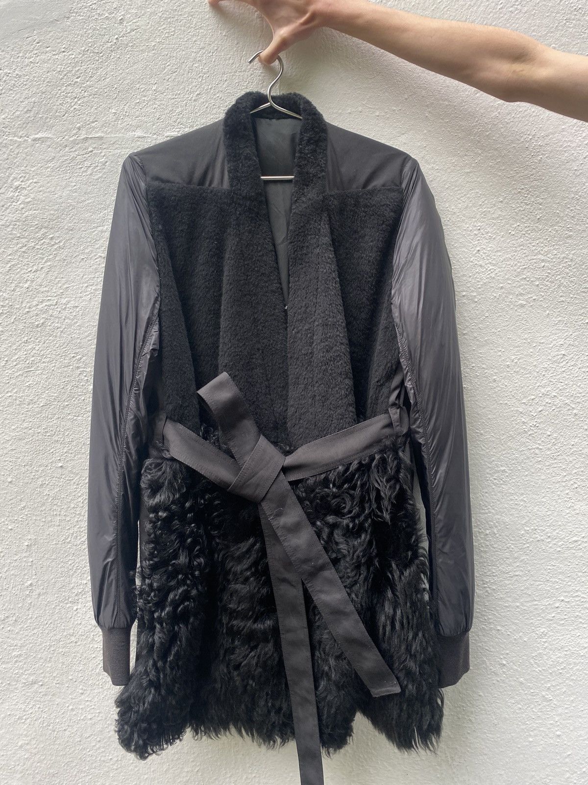 Rick Owens Rick Owens PLINTH FW13 Faux Fur Wrap Coat Size US XXS / EU 40 - 2 Thumbnail