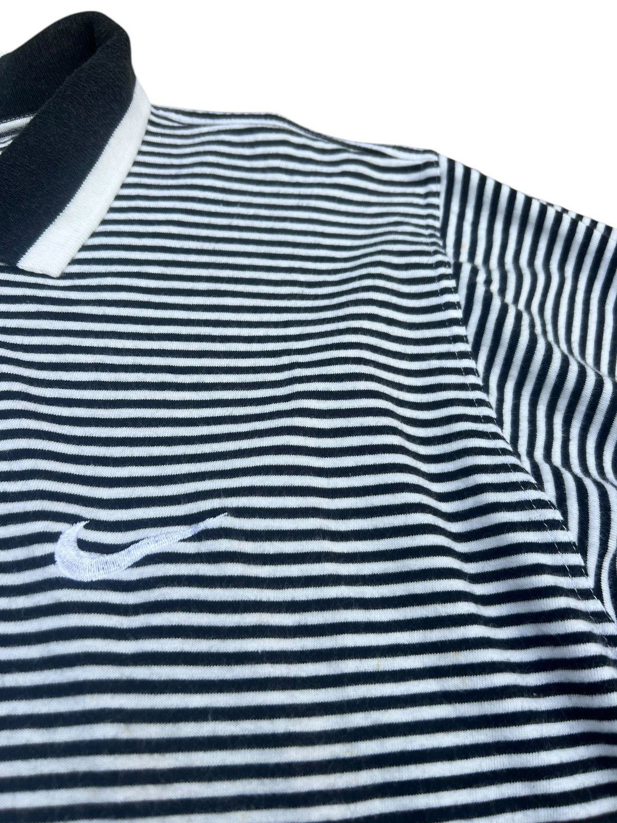 Nike × Vintage Vintage Nike Golf Striped Polo Shirt Faded Size US M / EU 48-50 / 2 - 7 Thumbnail