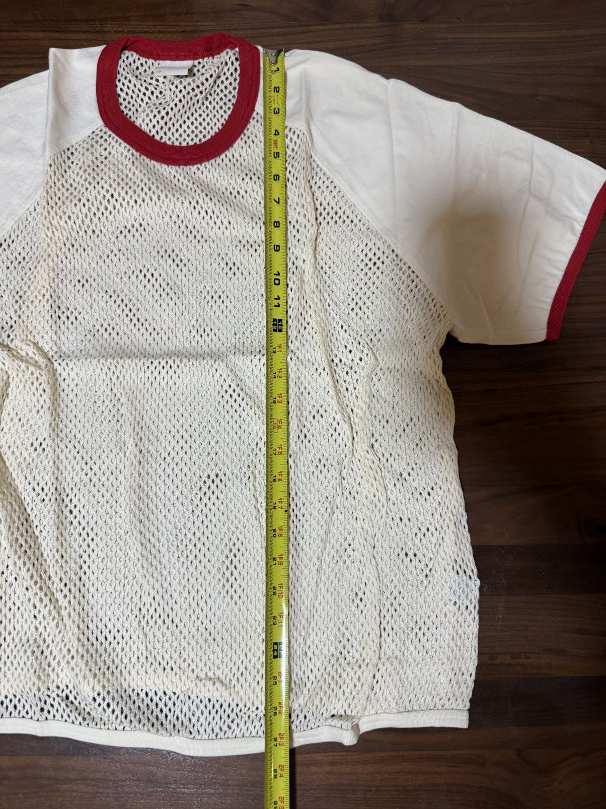 Aime Leon Dore Aime Leon Dore ALD Mesh Ringer Tee Pristine / Red Size XXL Size US XXL / EU 58 / 5 - 4 Thumbnail