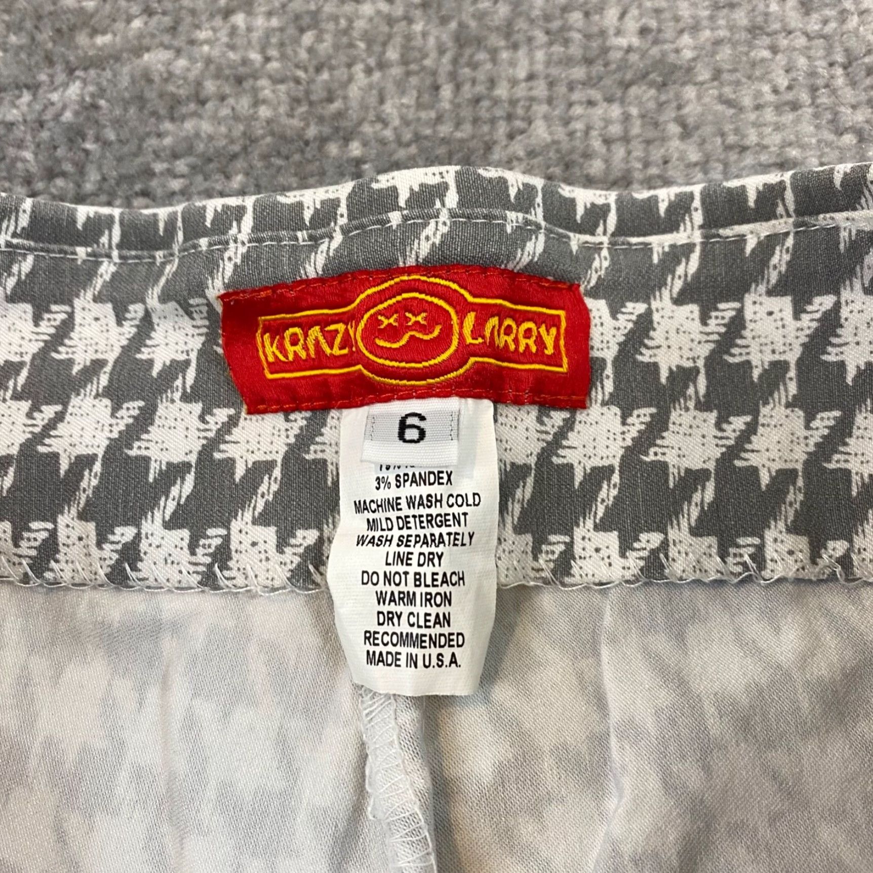 Vintage **Geometric Tapered Stretch Pants Women's 6 White Gray USA** User: **Geometric Tapered Stretch Women's Pants Size 6 White Gray USA** Size 28" / US 6 / IT 42 - 2 Thumbnail